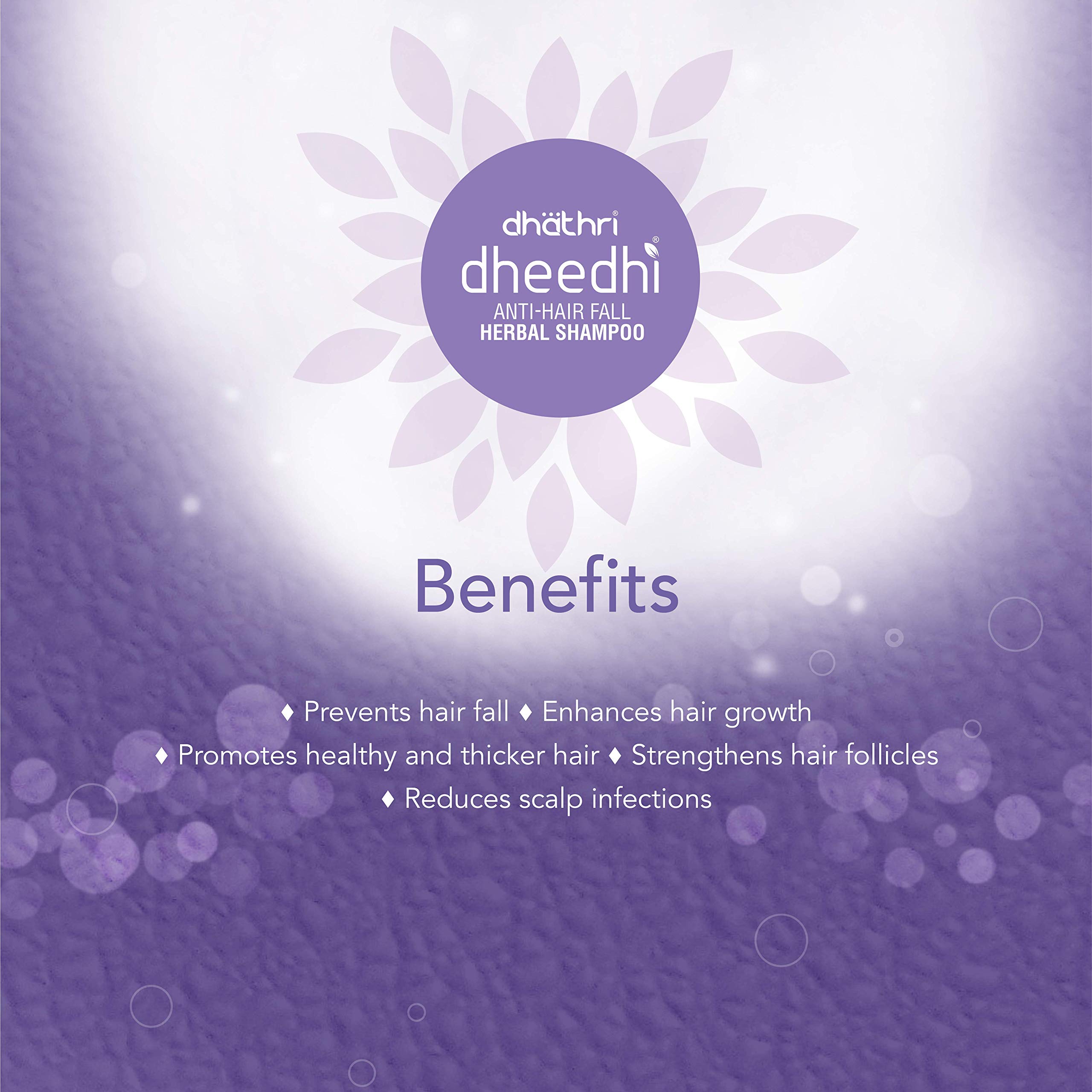 Dhathri Dheedhi Anti-Hairfall Herbal Shampoo for Men & Women - Reduces Hair Loss & Promotes Hair Growth | 100ml (Pack of 3) | Natural Ayurvedic Solution for Thicker, Stronger Hair | Perfect for Daily Use & Hair Care Routine