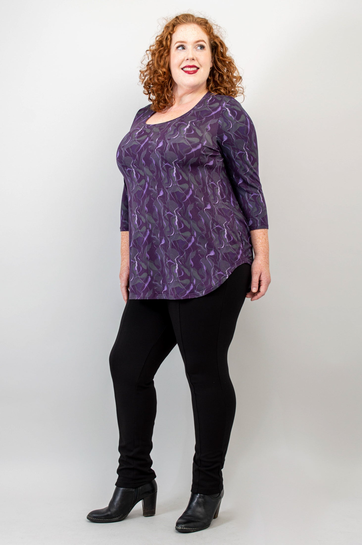 Jazz 3/4 Sleeve Top - Mystique Bamboo Blouse for Women | Breathable & Comfortable | Perfect for Concerts, Date Nights & Summer Outings