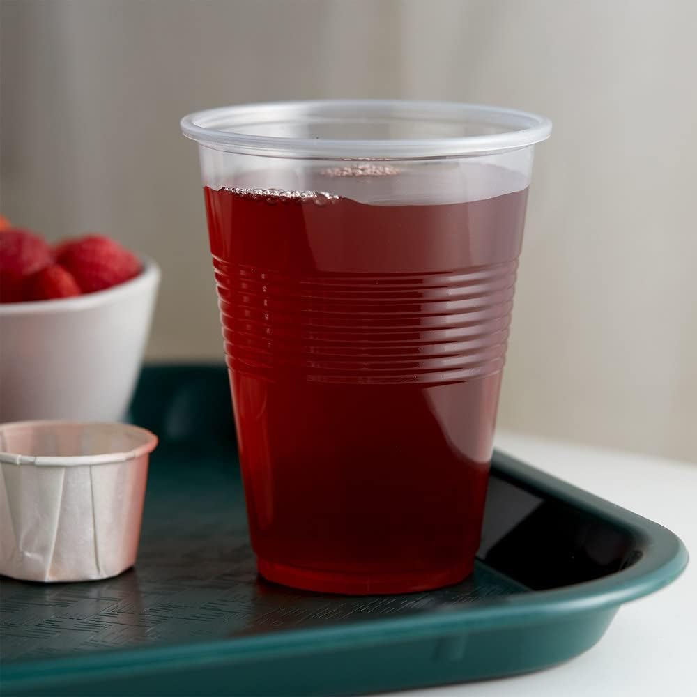 7 Oz Clear Plastic Disposable Drinking Cups - Bulk Pack of 100, BPA-Free Party Cups for Cold Beverages, Perfect for Home, Office, and Outdoor Gatherings