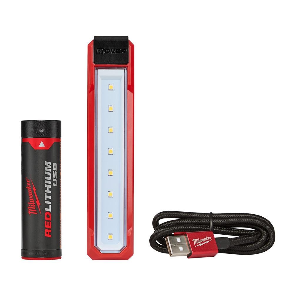 Milwaukee 2112-21 445-Lumen LED Rechargeable Pocket Flood Light - Bright Portable Work Light for Construction, Camping & Emergency Use