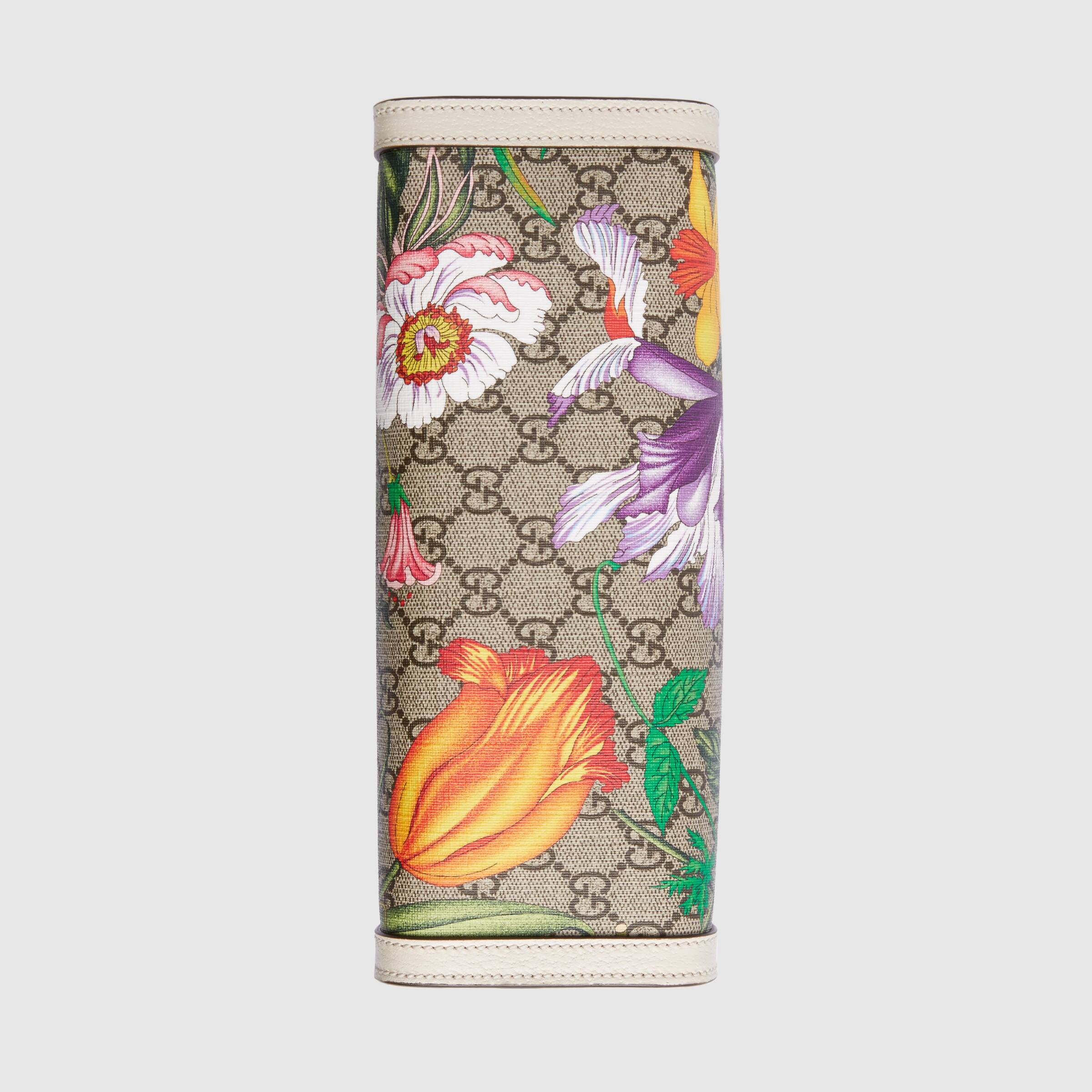 Gucci Padlock Small Shoulder Bag in White Flora Print - Luxury Crossbody Purse for Women, Perfect for Date Night & Evening Events