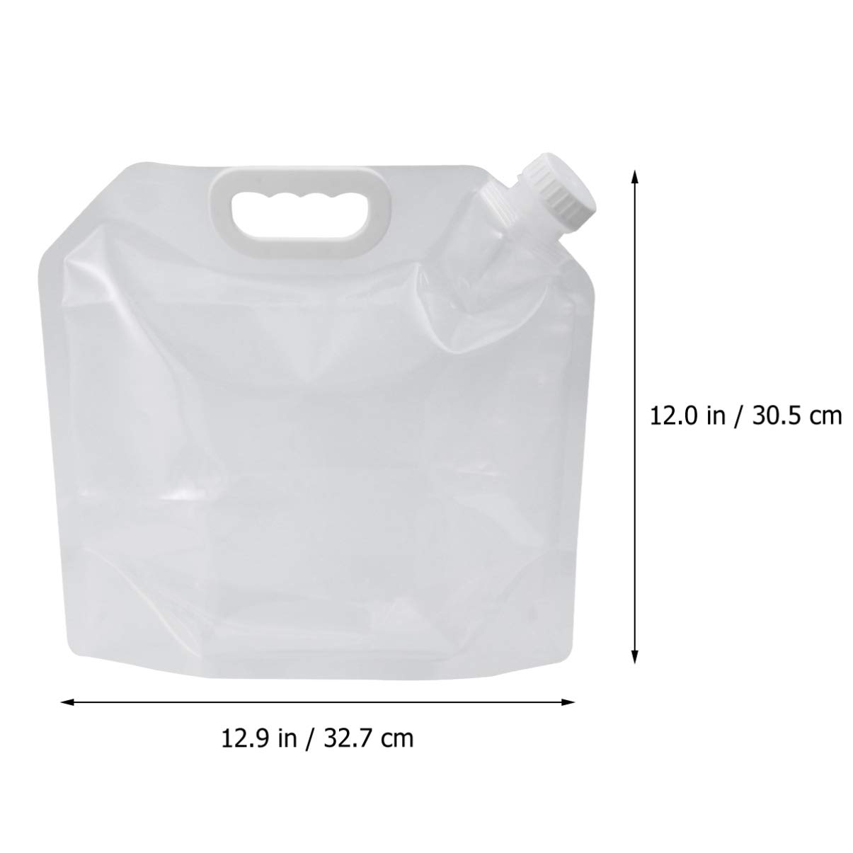 **Cabilock 4-Pack Collapsible Water Storage Bags - Clear Plastic Camping Kettle, Water Jug & Travel Container - Foldable Drinking Water Carrier for Hiking, Backpacking & Outdoor Adventures**