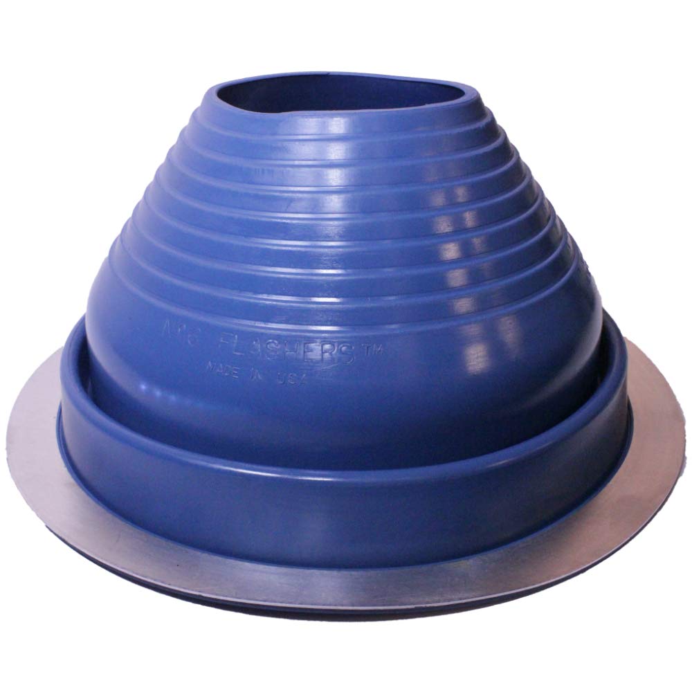 EPDM Flexible Roof Jack Pipe Boot - Blue Flashing for 5