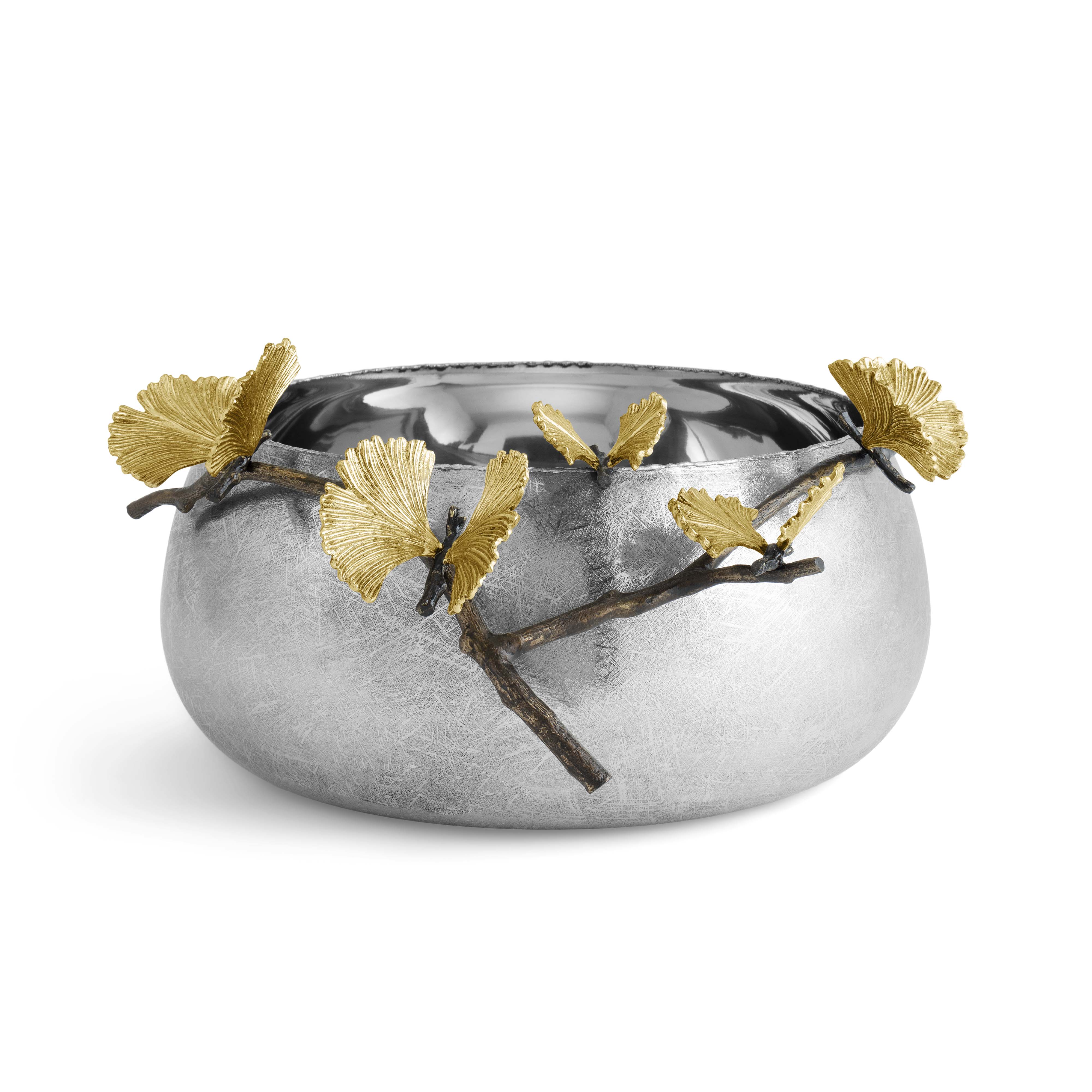 Butterfly Ginkgo Bowl - Handmade Ceramic Serving Bowl for Soup, Salad, Noodles | Elegant Dining & Home Decor Gift Idea