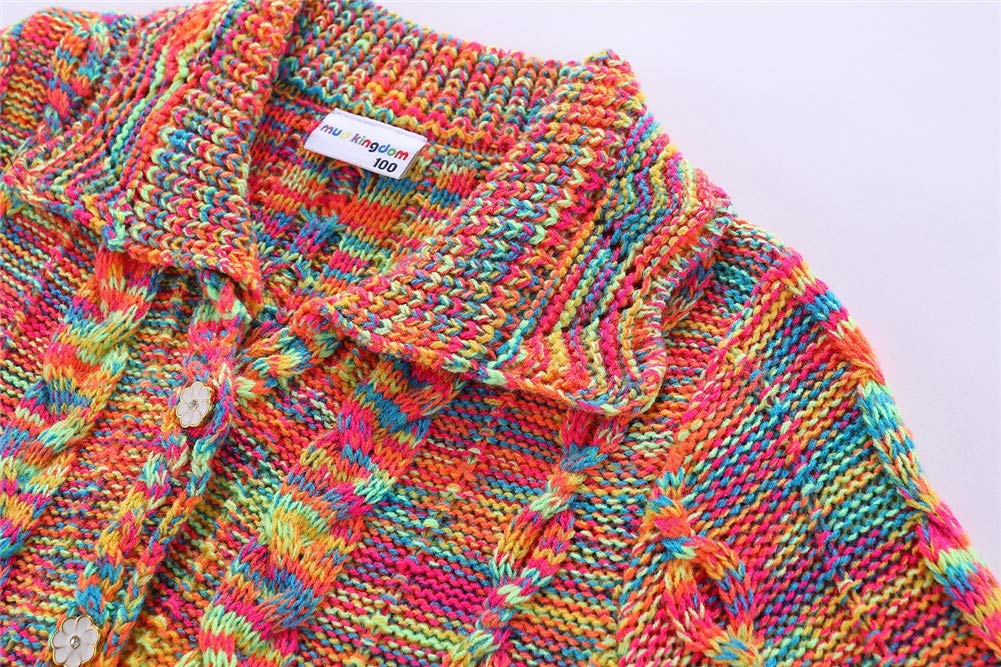 Mud Kingdom Girls Cardigan Sweaters - Cute Button Up Knit Cardigan for Toddlers & Kids | Perfect for School, Playdates & Fall Fashion