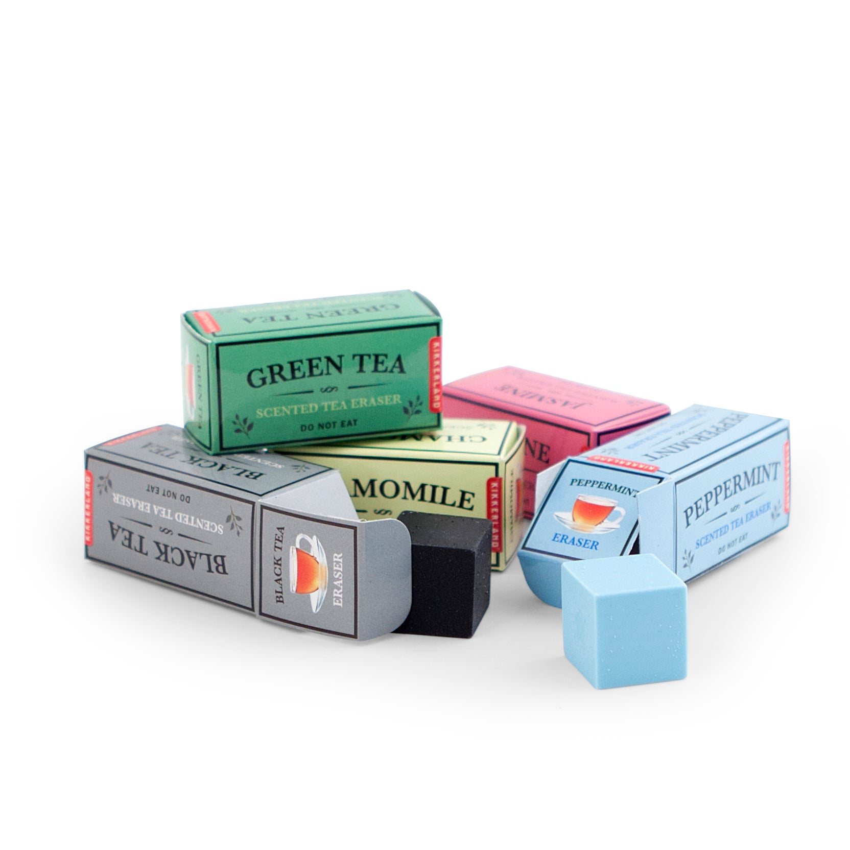 Fragrant Tea Scented Erasers for Kids & Office - Fun & Aromatherapy Study Supplies for Stress Relief & Focus