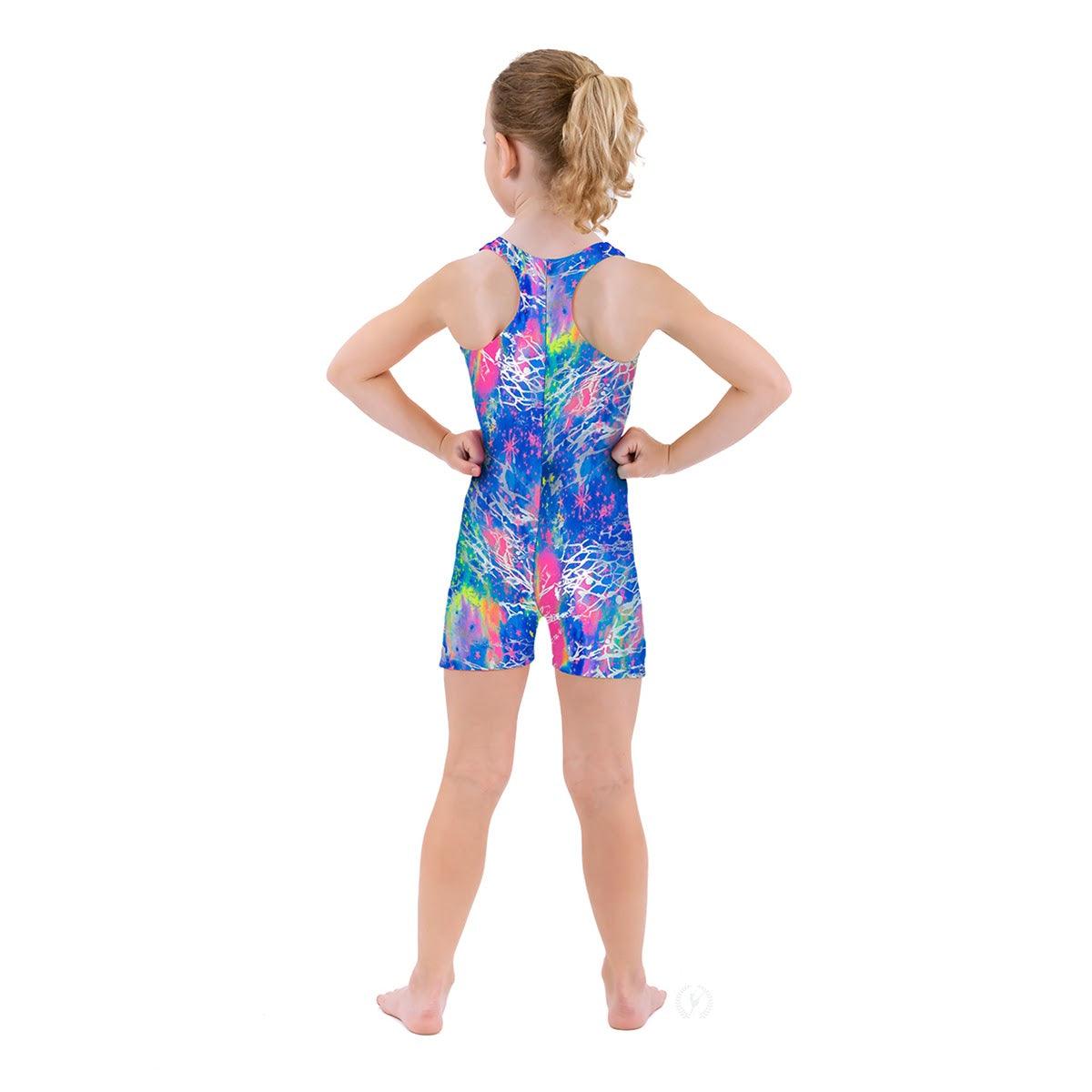 Eurotard Girls Racerback Multi Biketard - Comfortable Dance Leotard for Ballet, Gymnastics & Performance - Perfect for Recitals, Practice & Competition