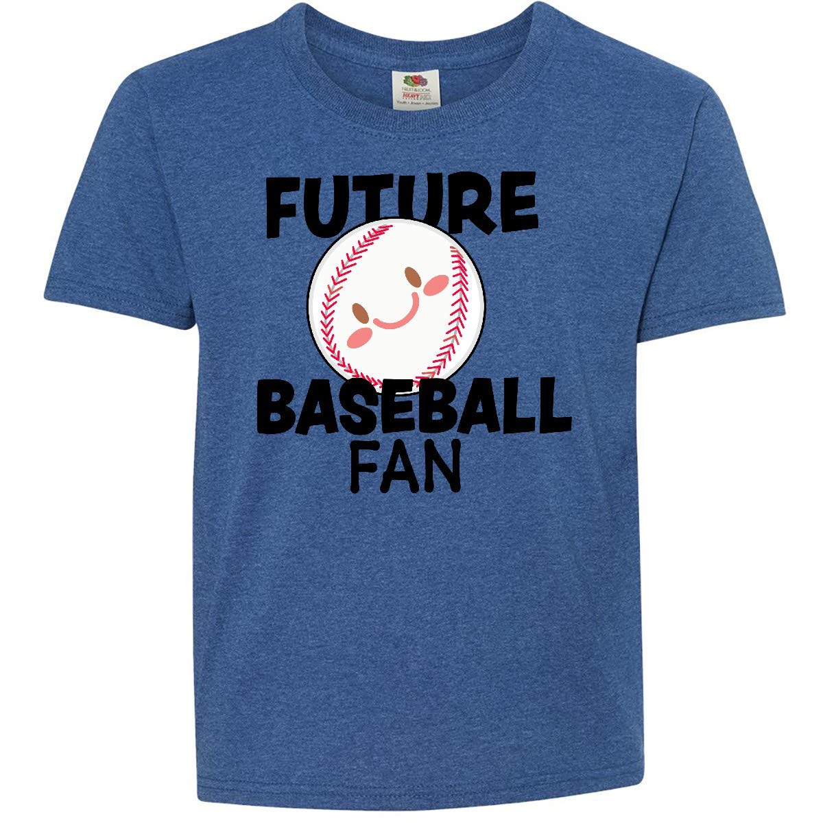 Inktastic Future Baseball Fan Youth T-Shirt - Cute Baseball Lover Kids Tee - Soft Cotton Baseball Shirt for Boys & Girls - Perfect for Little League Games & Baseball Practice