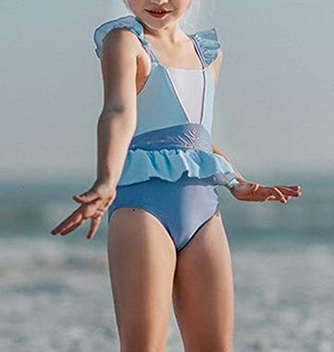 Girls One Piece Swimsuit | Infant & Toddler Bathing Suit | Cute Bikini Style Swimwear for Baby & Kids | Perfect for Pool, Beach & Summer Water Play