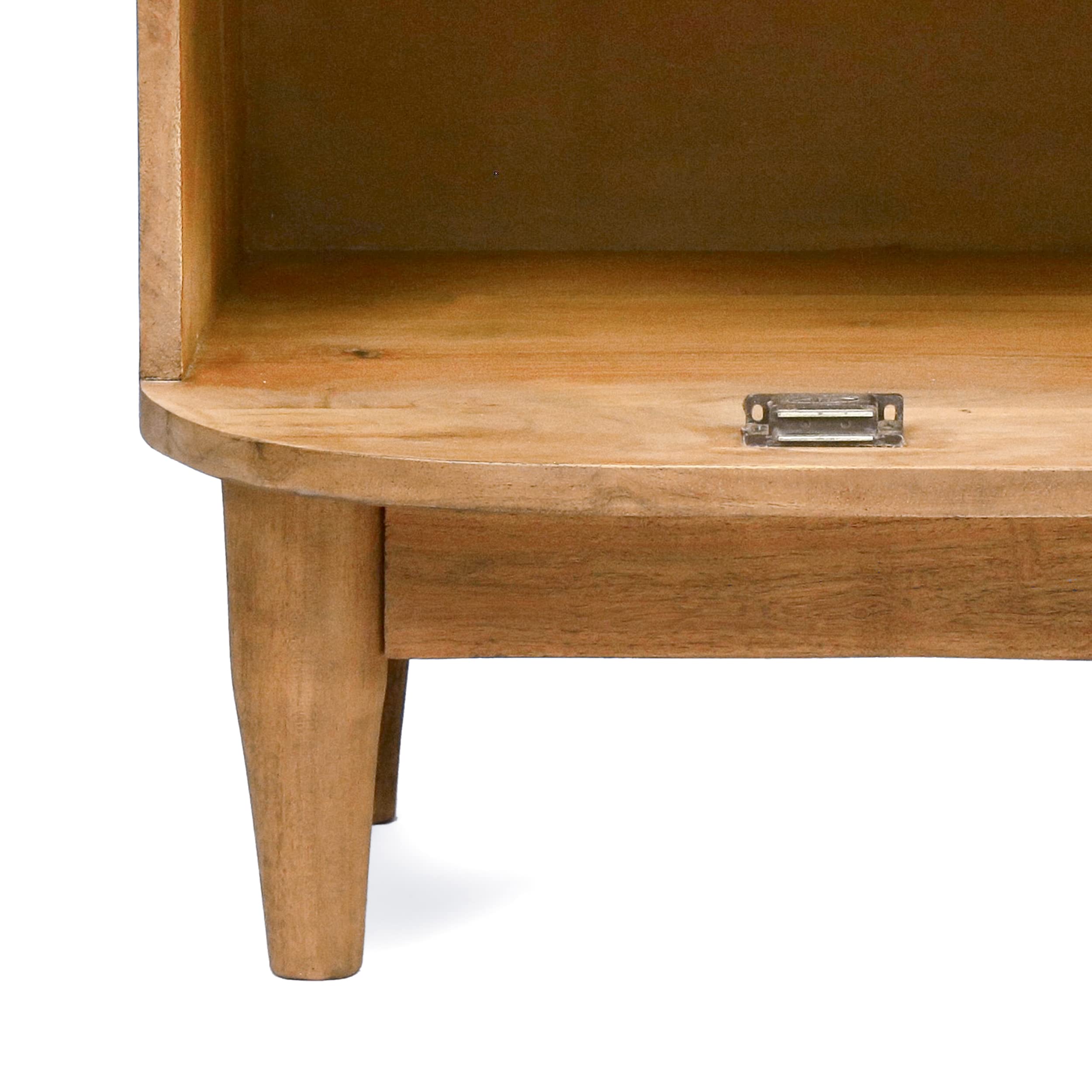Christopher Knight Home Durette Nightstand - Natural Wood Bedside Table with Drawer for Bedroom, Living Room & Guest Room Decor