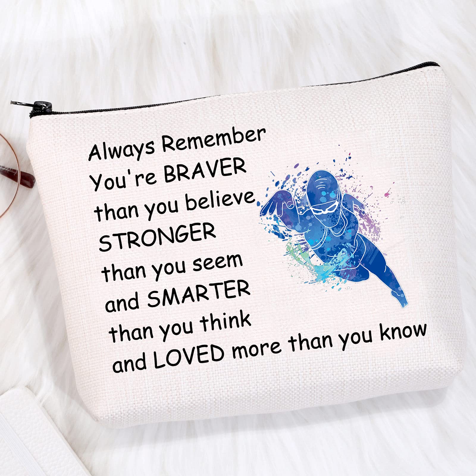 CMNIM Swim Lover Gift - Waterproof Swimmer Cosmetic Bag for Women | Travel Toiletry Organizer Case | Perfect for Swimming Team Gifts, Pool Parties & Beach Vacations