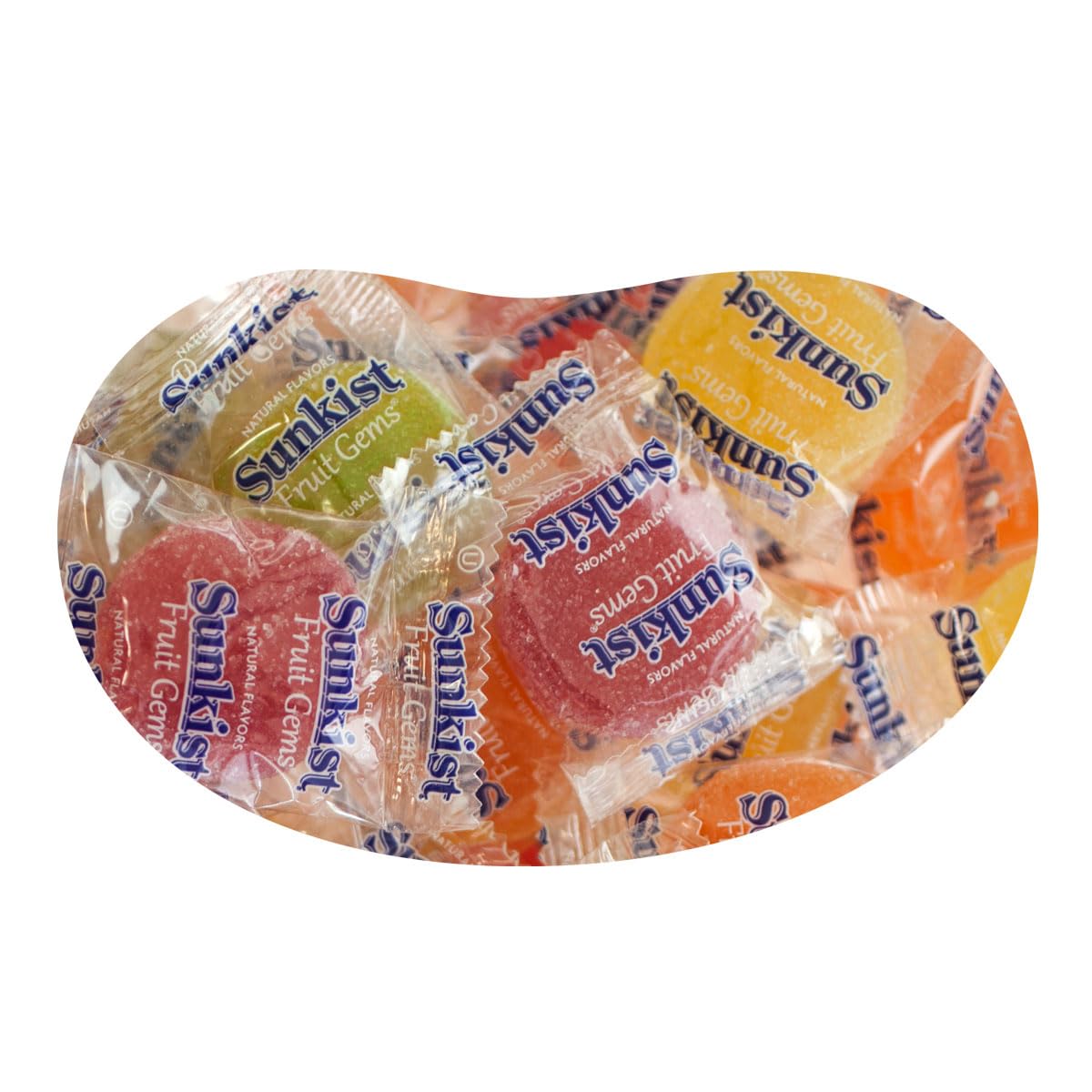 Sunkist Fruit Gems Candy (Wrapped) - 10 lbs Bulk Pack - Perfect for Parties, Halloween Treats & Office Snacks