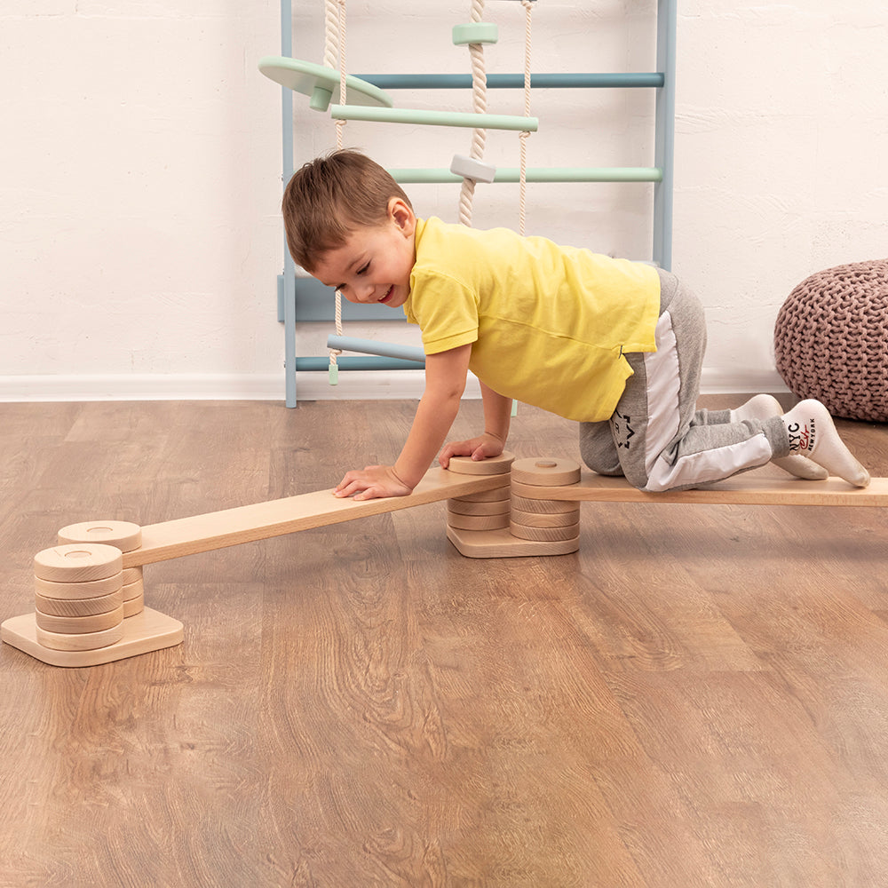 Kids Balance Beam - Non-Slip Gymnastics Training Equipment for Toddlers & Children - Perfect for Indoor/Outdoor Play, Yoga, and Motor Skill Development