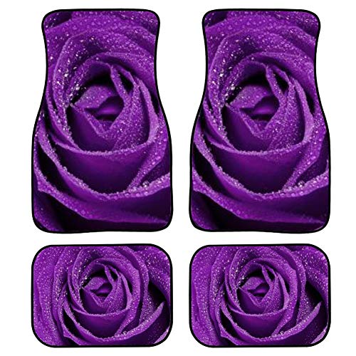 Dark Purple Rose with Water Drop