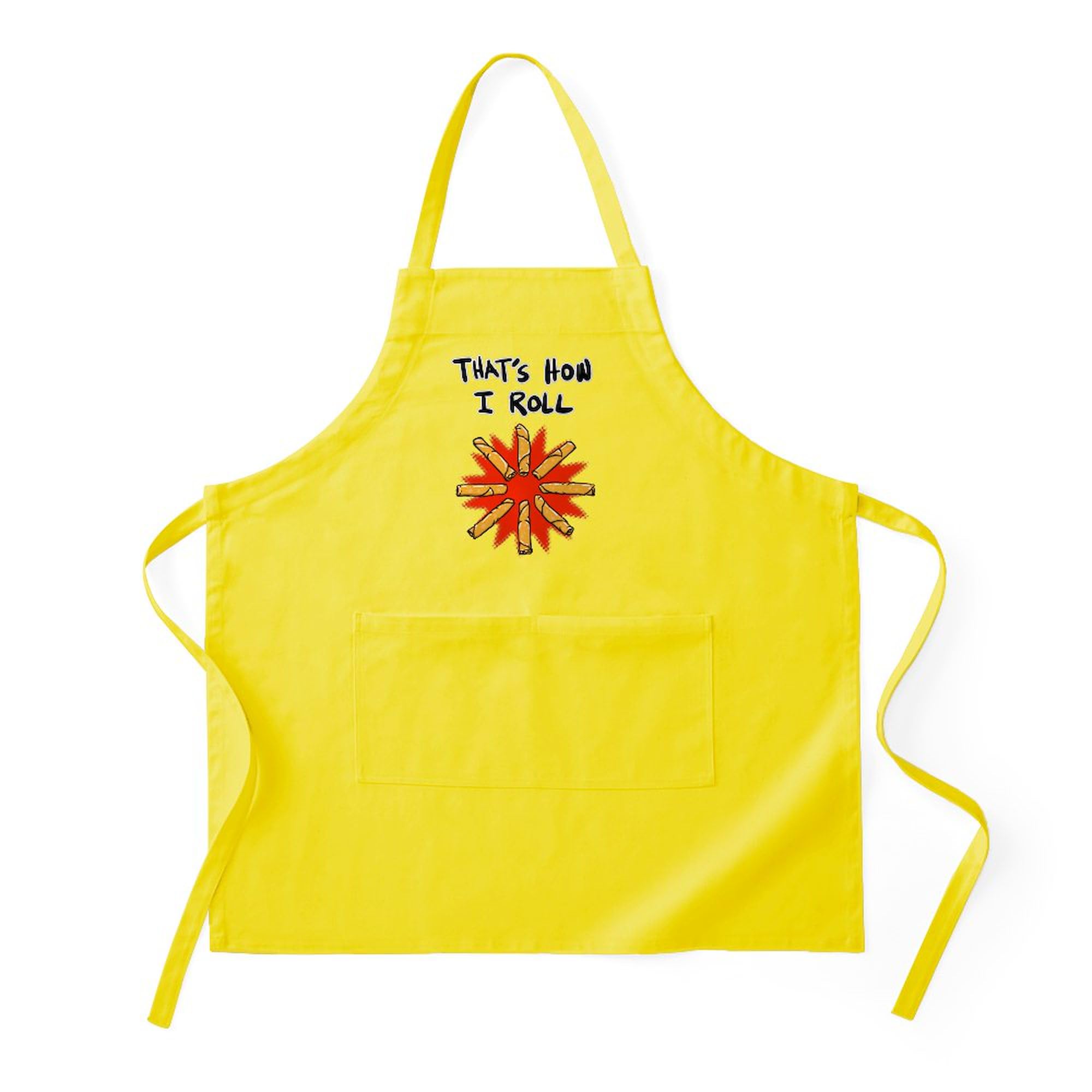 Lumpia Kitchen Apron with Pockets - Adjustable BBQ Grilling & Baking Apron for Cooking, Hosting & Outdoor Parties - Perfect Gift for Chefs & Food Lovers