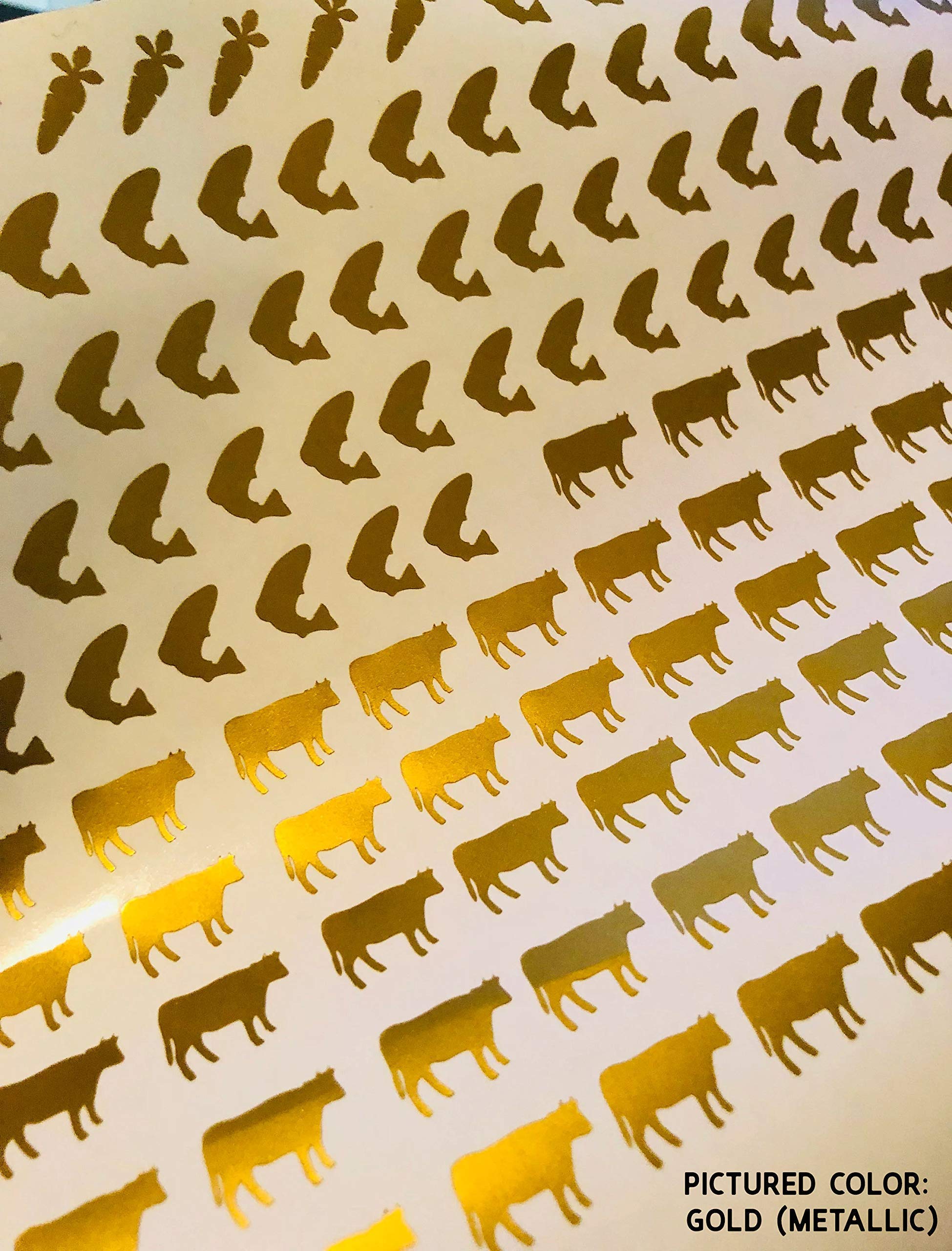 Wedding Meal Choice Stickers - 100pc Place Card & Menu Labels for Reception