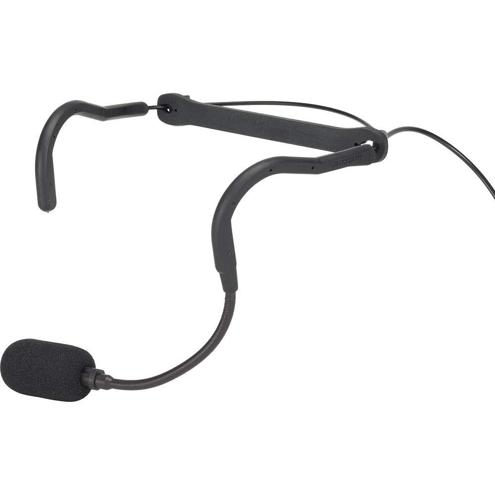 Samson QEx Professional Fitness Headset Microphone - Black | Wireless Bluetooth Headset for Gym, Running & Workouts | Sweatproof & Noise Cancelling Mic for Trainers & Fitness Instructors