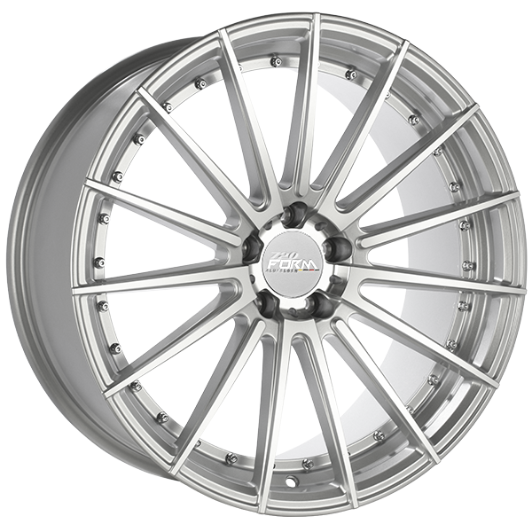 720Form RF3 V Silver Machined Face 22x10.5 +40 5x112mm 66.6mm Wheel - High-Performance Alloy Rims for Luxury Cars, SUVs & Trucks - Perfect for Street Racing, Off-Roading & Custom Builds
