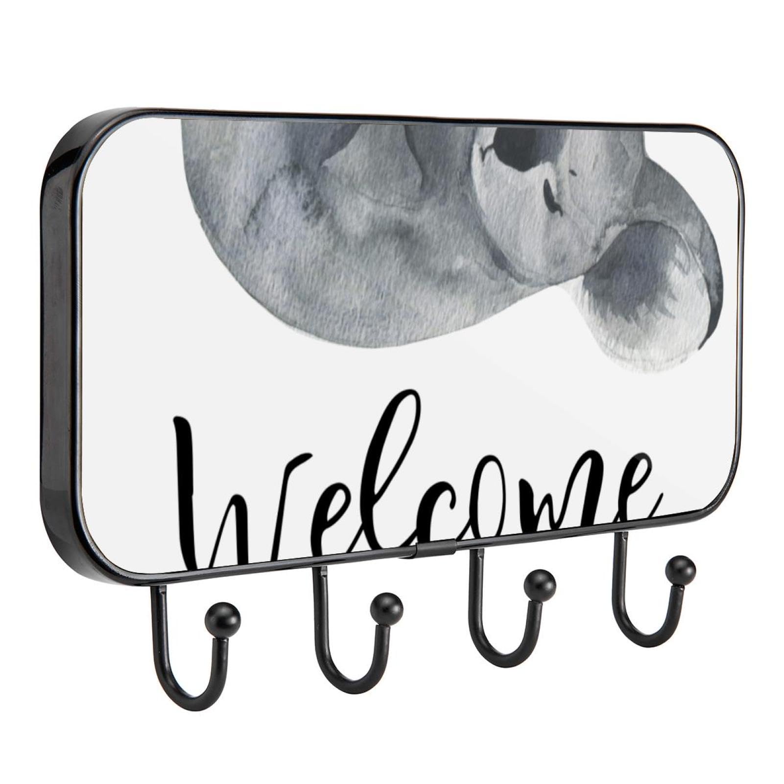 GIAPB Adhesive Wall Hooks - Strong Sticky Hooks for Hanging Coats, Hats, Towels & Decor - Animal Welcome Design - Perfect for Home, Office, Dorm & Bathroom Organization
