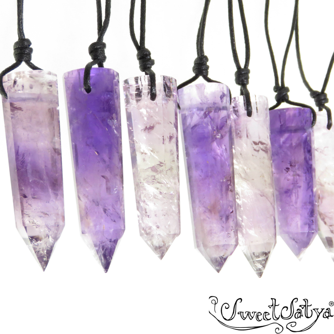 Amethyst Vogel Crystal Necklace for Women - Healing Stone Jewelry with 925 Sterling Silver Chain - Perfect for Meditation, Energy Balancing & Spiritual Gifts