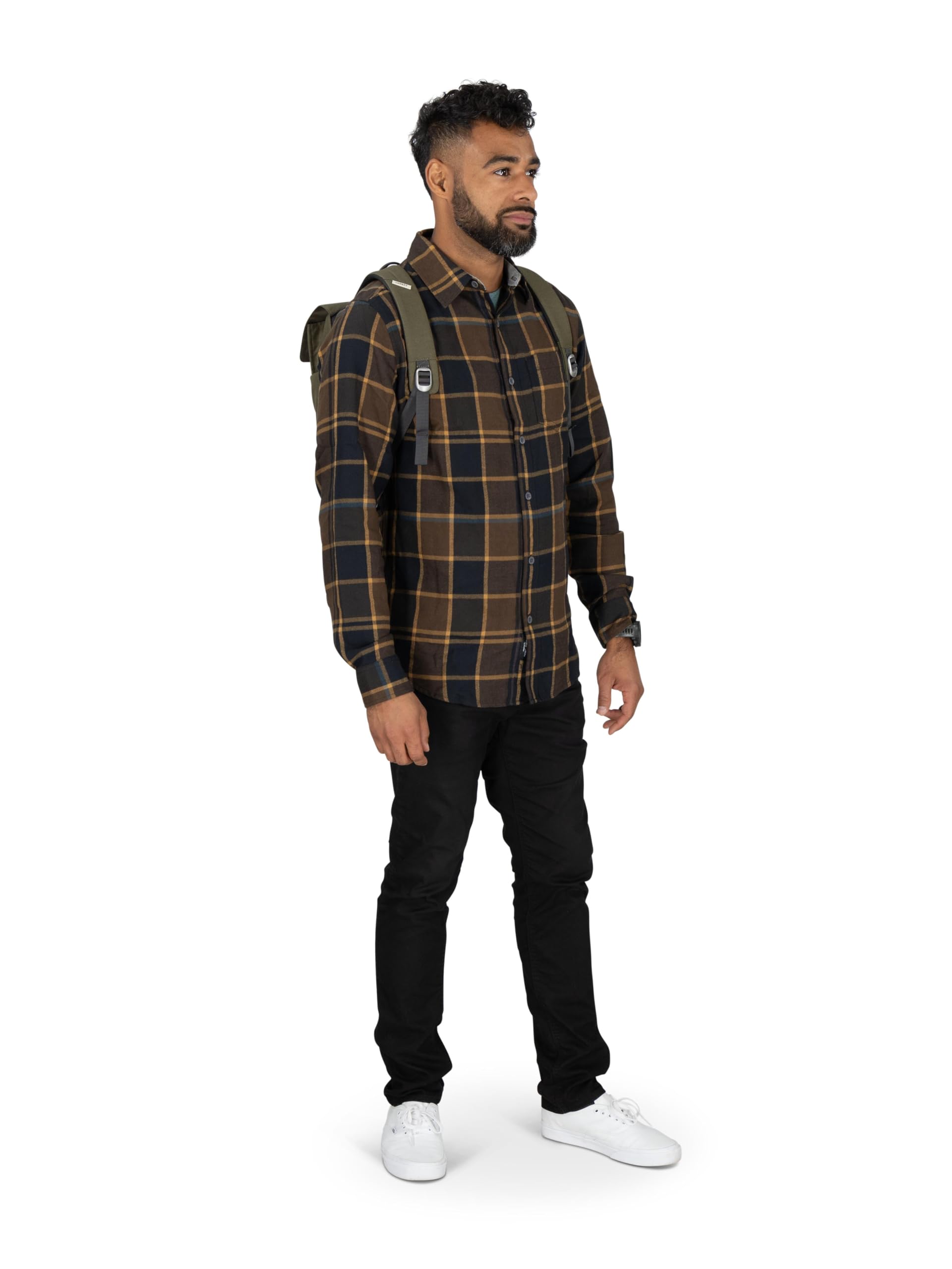 Osprey Arcane Flap Pack - Recycled Fabric Everyday Backpack for Urban Commute & Travel - Earl Grey/Sandy Grey Heather - Perfect for Work, School & Outdoor Adventures