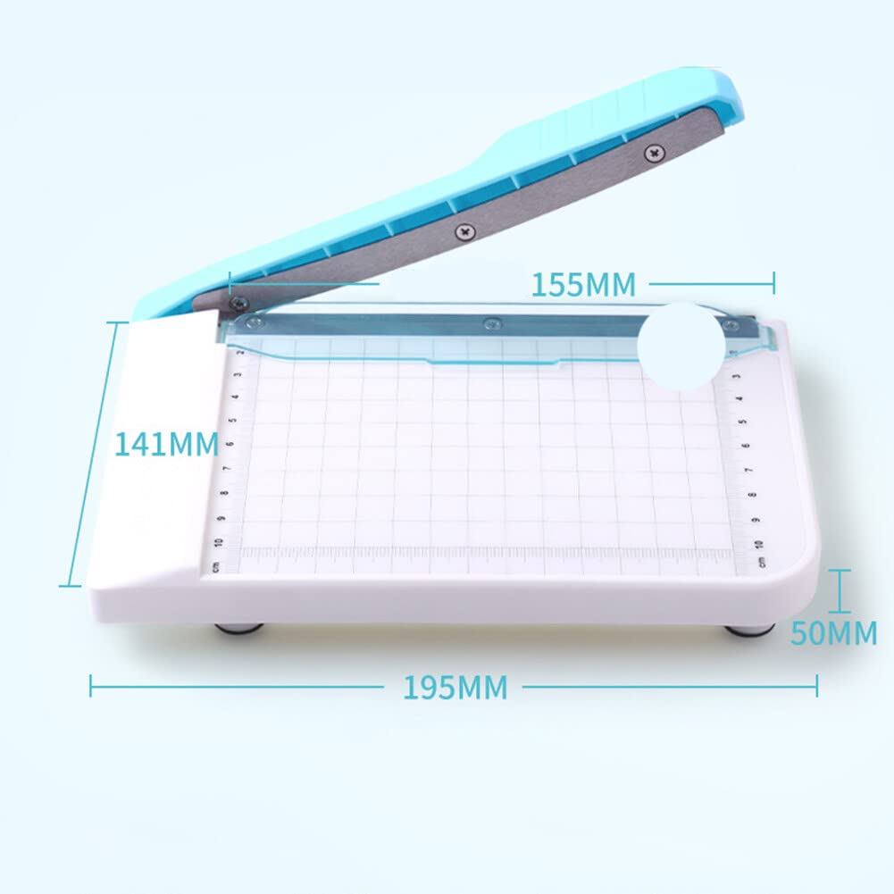 Small Paper Cutter - Mini Manual Photo Trimmer for Craft Paper, Labels, Cards & Scrapbooking | Perfect for DIY Projects, Card Making & Photo Albums