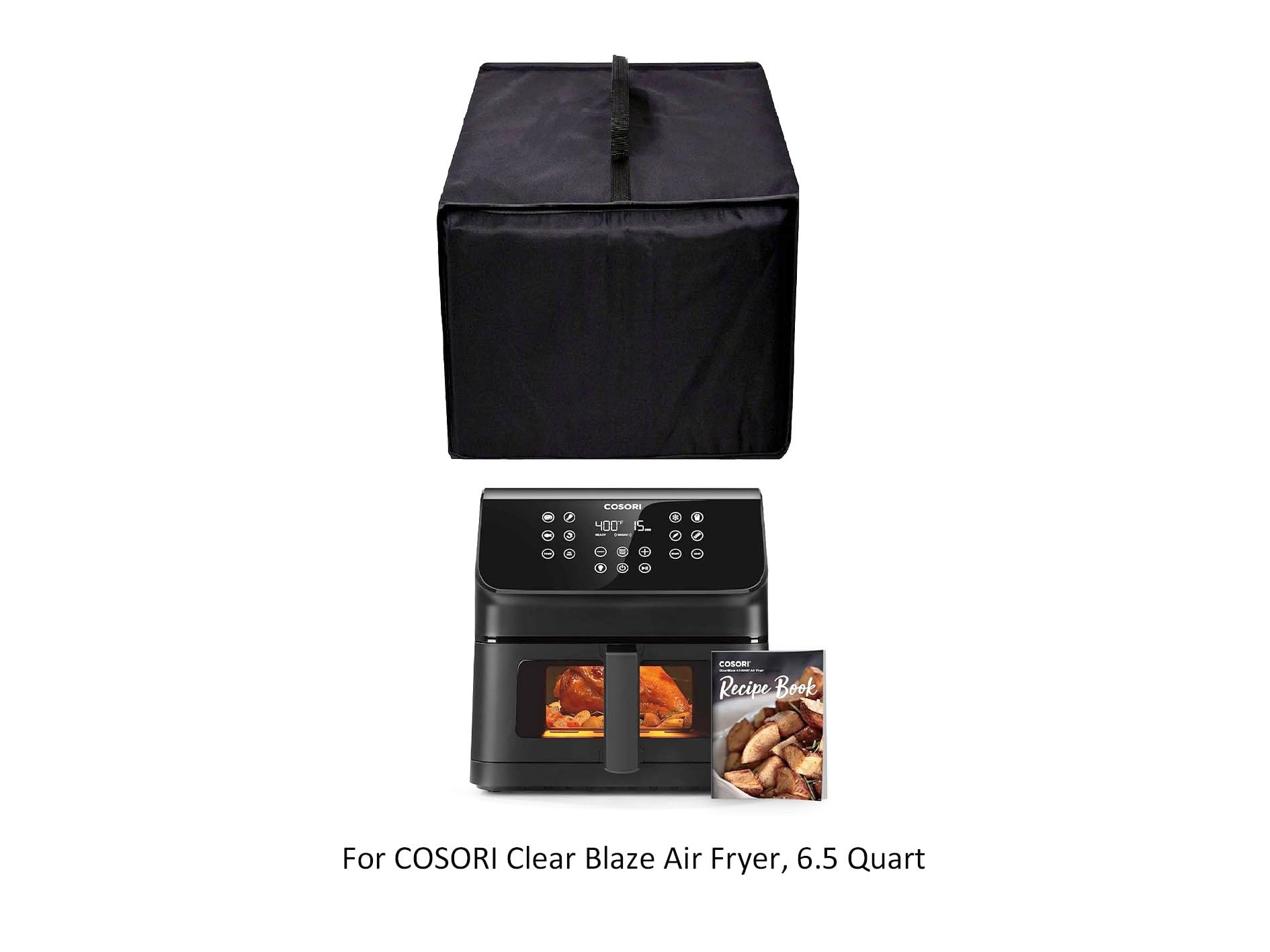 Heat-Resistant Waterproof Air Fryer Cover for COSORI 5.8QT-6.5QT Models | Dust-Proof Protection for COSORI Pro Gen & Clear Window Air Fryers | Perfect for Kitchen Countertop Storage & Travel Use