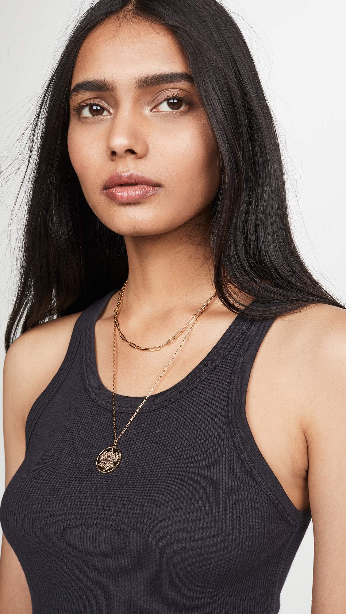 AMO Women's Long Ribbed Tank Top - Soft Stretch Slim Fit Cami for Layering, Casual Wear & Workout Essentials