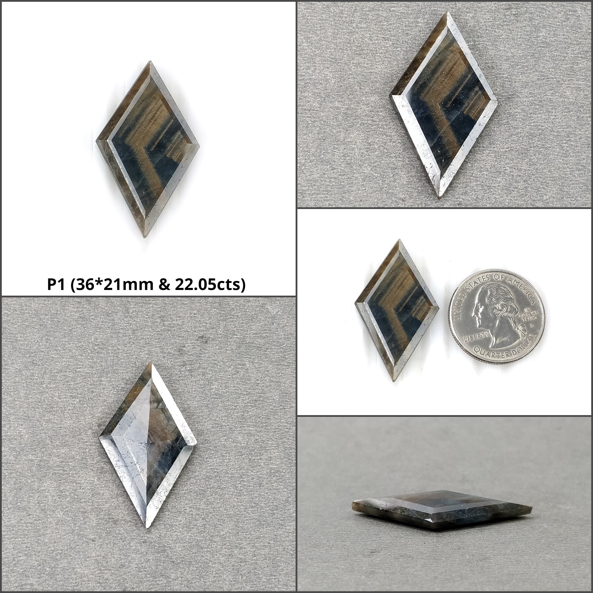 Natural Untreated Golden Brown Chocolate Blue Sheen Sapphire Gemstone - Marquise Hexagon Cut for Jewelry Making, Engagement Rings & Unique Gifts