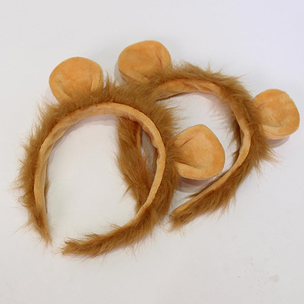 Soft Plush Animal Ears Headband - Cute Cosplay Costume Accessories for Halloween, Christmas, Easter Parties (Age 3+ Kids & Adults) | Perfect for Dress-Up, Themed Events & Photo Booths