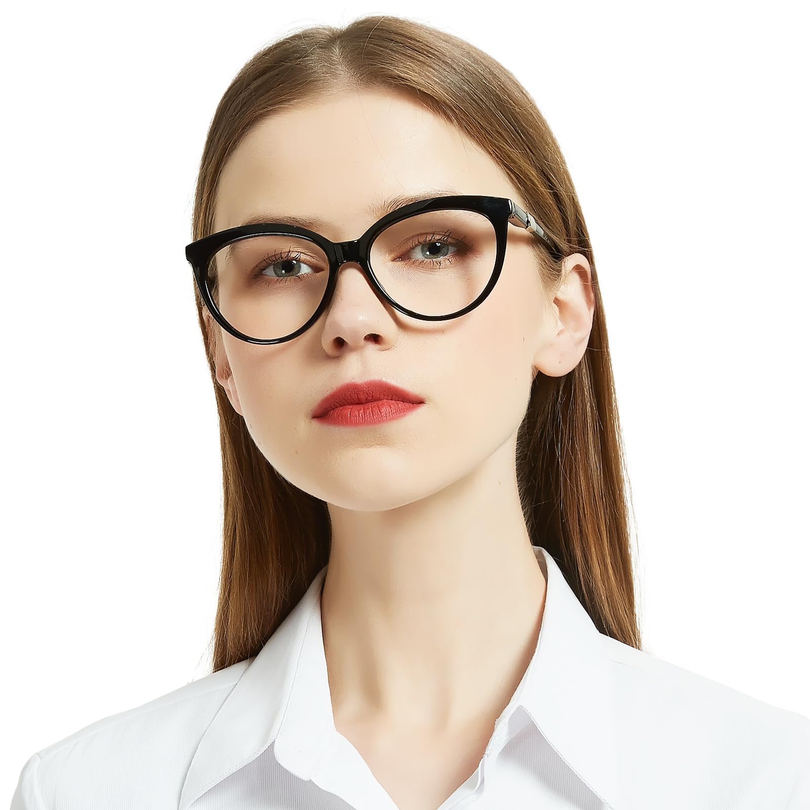 OCCI CHIARI Oversized Reading Glasses for Women - Fashionable Large Frame Readers with Blue Light Blocking - Perfect for Reading, Computer Work & Book Lovers