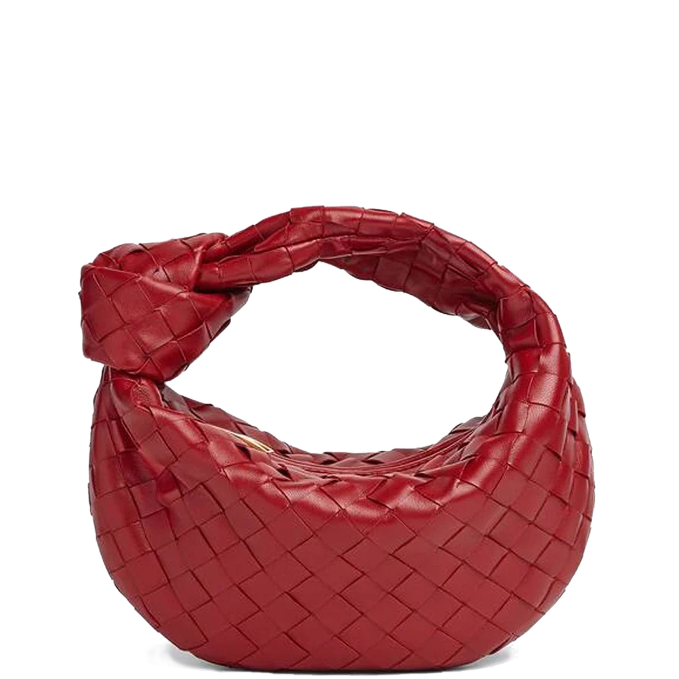 Jodie Mini Intrecciato Crossbody Bag in Dark Red | Genuine Leather Handbag for Women | Perfect for Date Night, Office & Travel