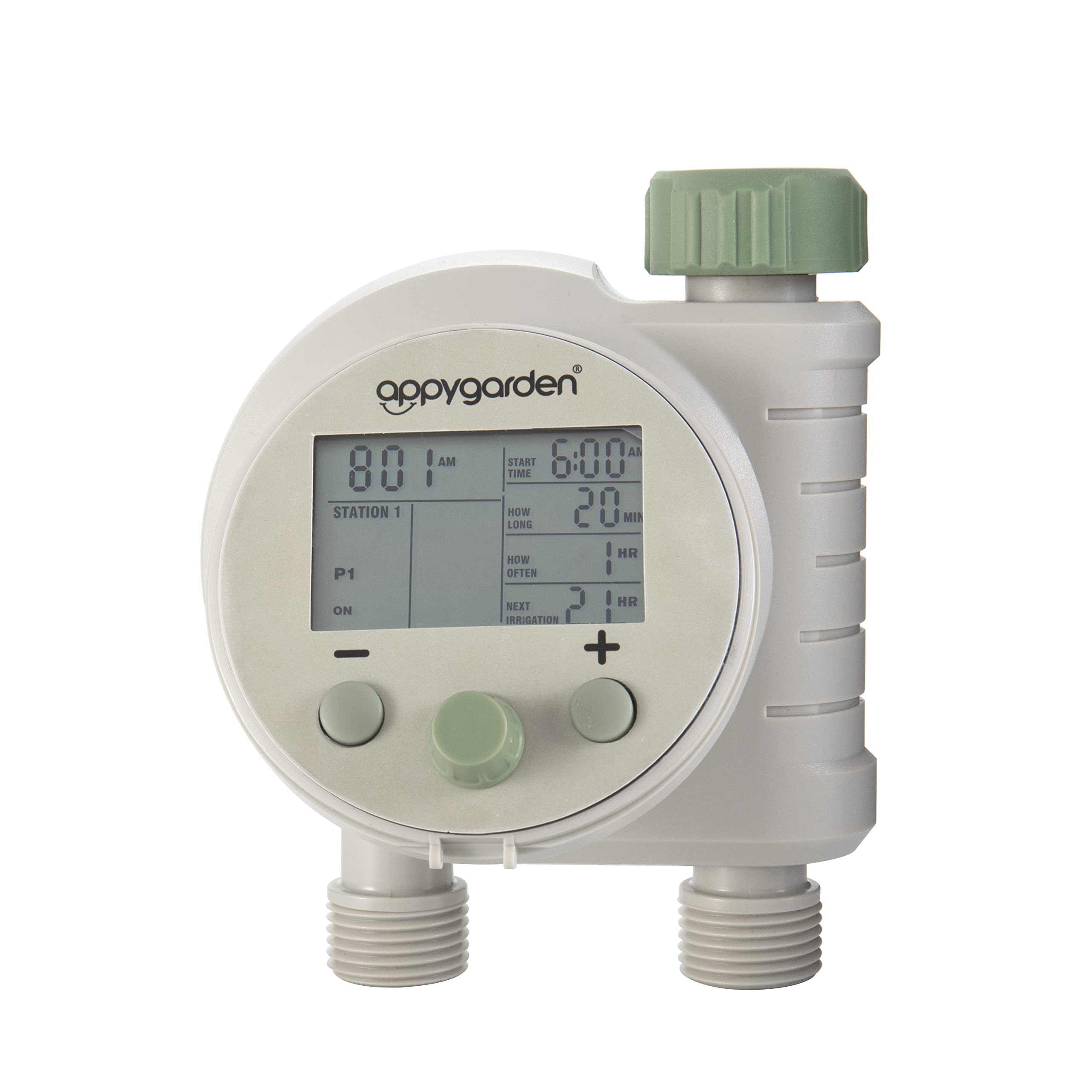 Edge 2 Plus Programmable Automatic Sprinkler Hose Faucet Timer (Dual Port) - Smart Watering System for Garden, Lawn & Outdoor Plants