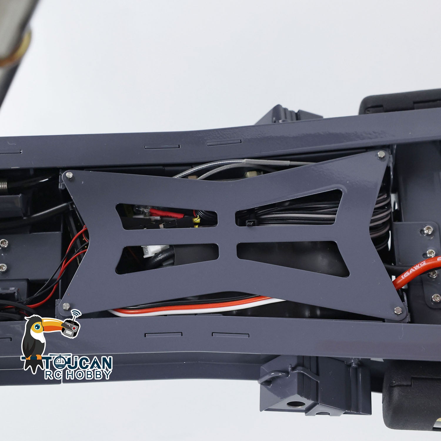 1/14 Scale 3 Axle Metal Hydraulic RC Dump Semi Trailer - Remote Control Tractor Truck Accessory for Hobbyists & Collectors | Ready-to-Run Assembled Model with Upgraded Paint | Perfect for RC Construction Site Scenes & Truck Show Displays
