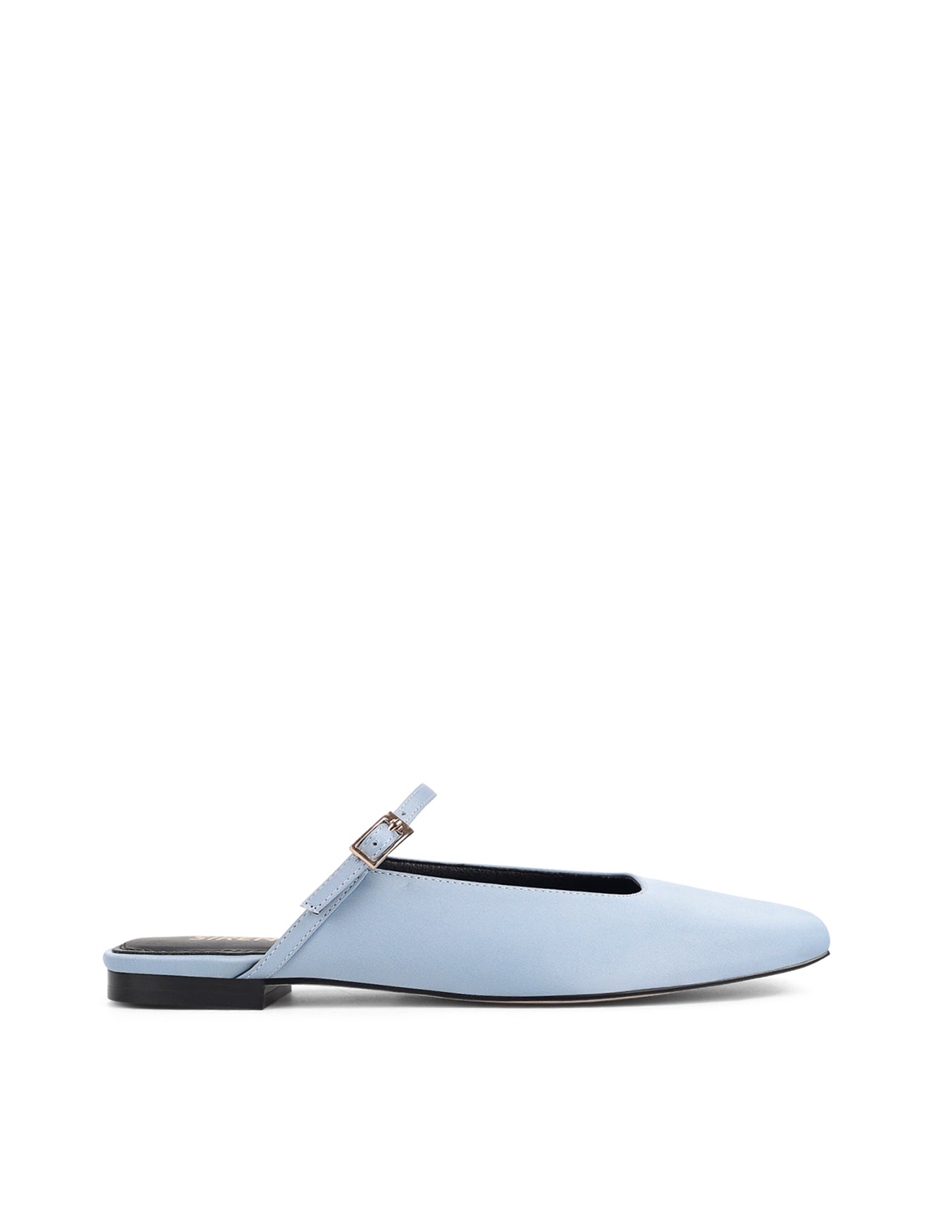 Xanthe Mary Jane Mules for Women - Blue Satin Slip-On Shoes | Comfortable & Stylish | Perfect for Casual Wear, Office, and Special Occasions