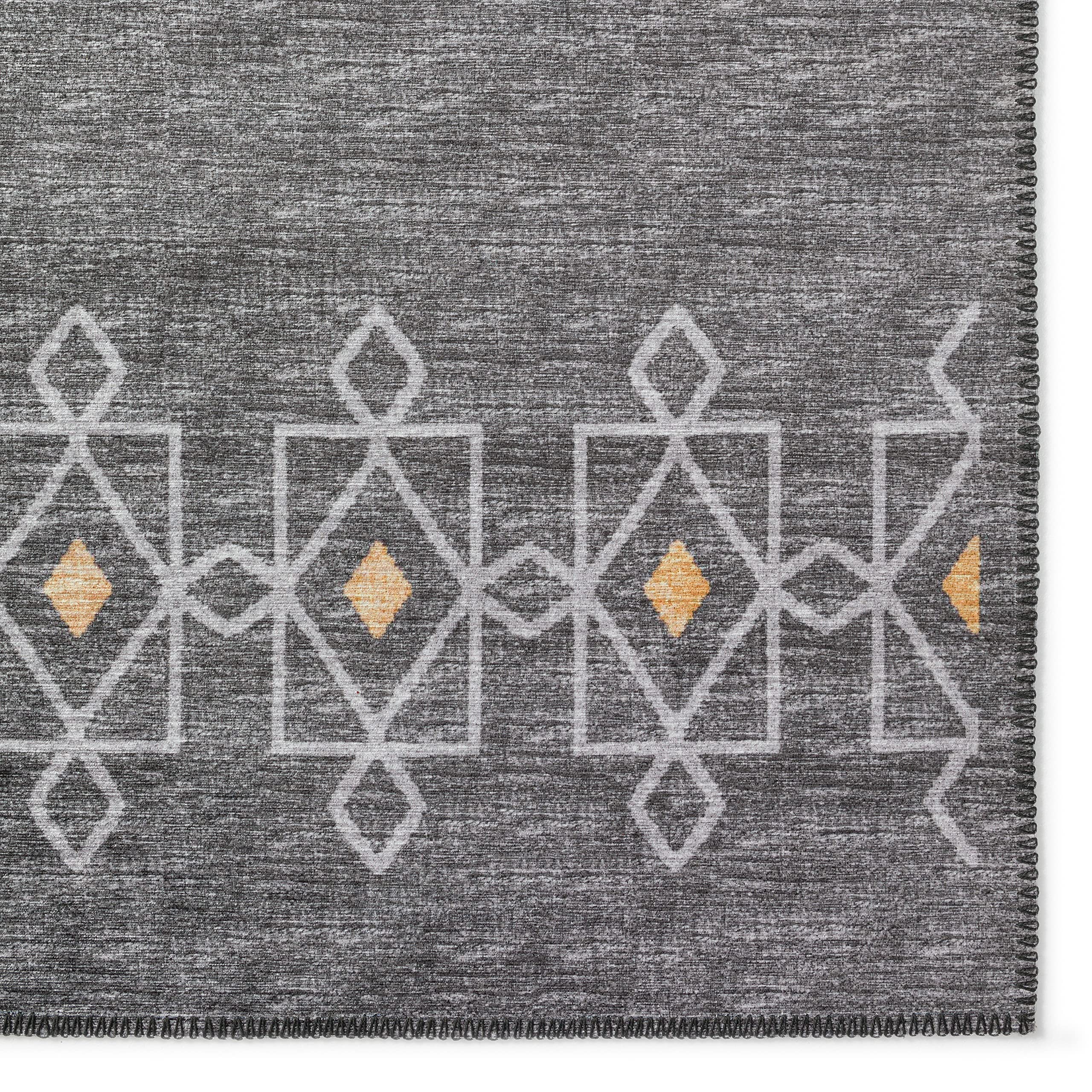 Addison Rugs Yuma AYU33 Gray 9' x 12' Area Rug - Soft Modern Living Room Carpet for Home Decor, Bedroom, Office | Durable & Stylish Floor Covering