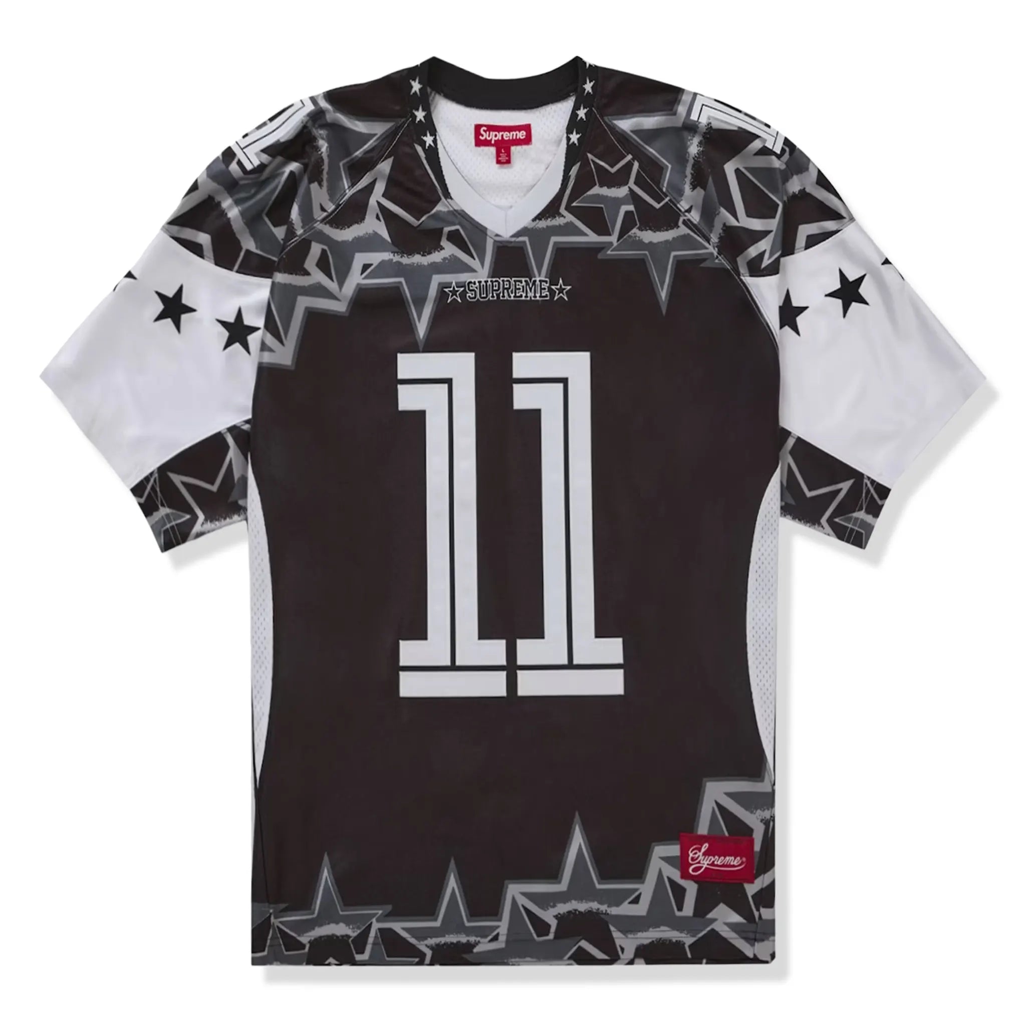 Supreme Stars Football Jersey Black - Authentic NFL Style Jersey for Men & Women - Perfect for Games, Tailgating & Fan Events