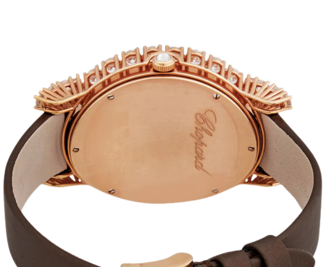 Chopard L'Heure du Diamant 18K Rose Gold Diamond Women's Luxury Watch - Elegant Timepiece for Formal Events & Special Occasions