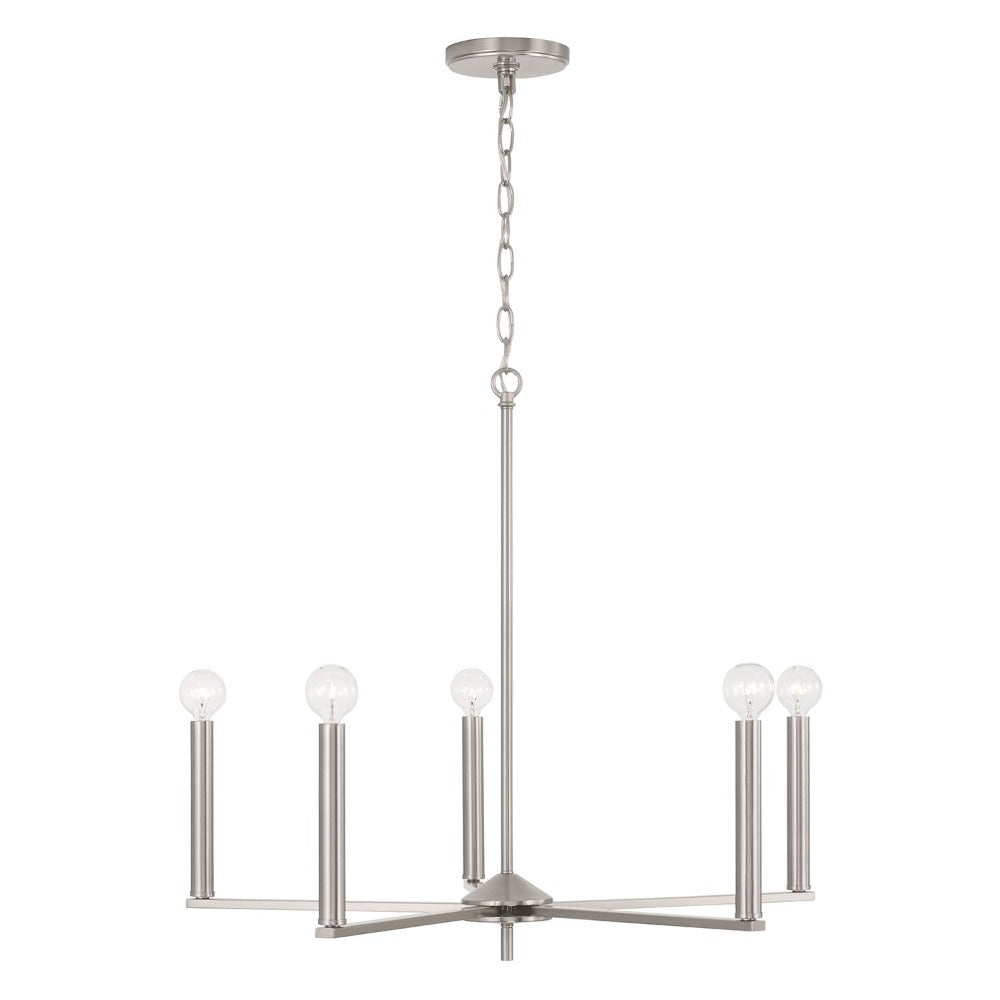 Finley Chandelier - Elegant Crystal Ceiling Light Fixture for Dining Room & Living Room | Modern Home Decor Lighting for Weddings & Luxury Interiors