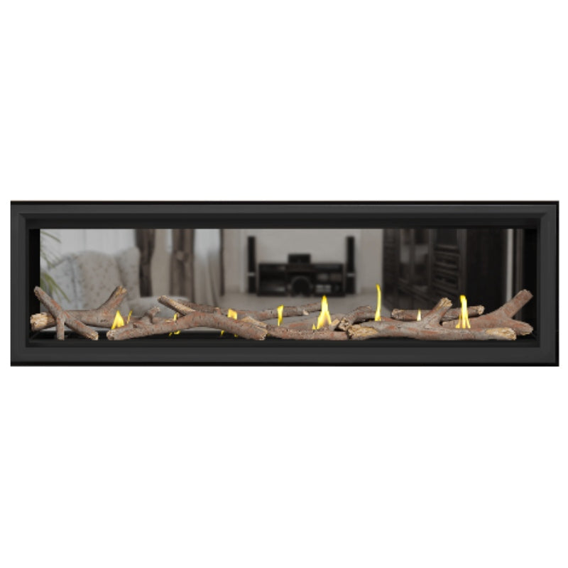 Napoleon Vector 62 See Through Linear Direct Vent Gas Fireplace - LV62N2 | Modern Home Heating Solution for Living Rooms & Patios