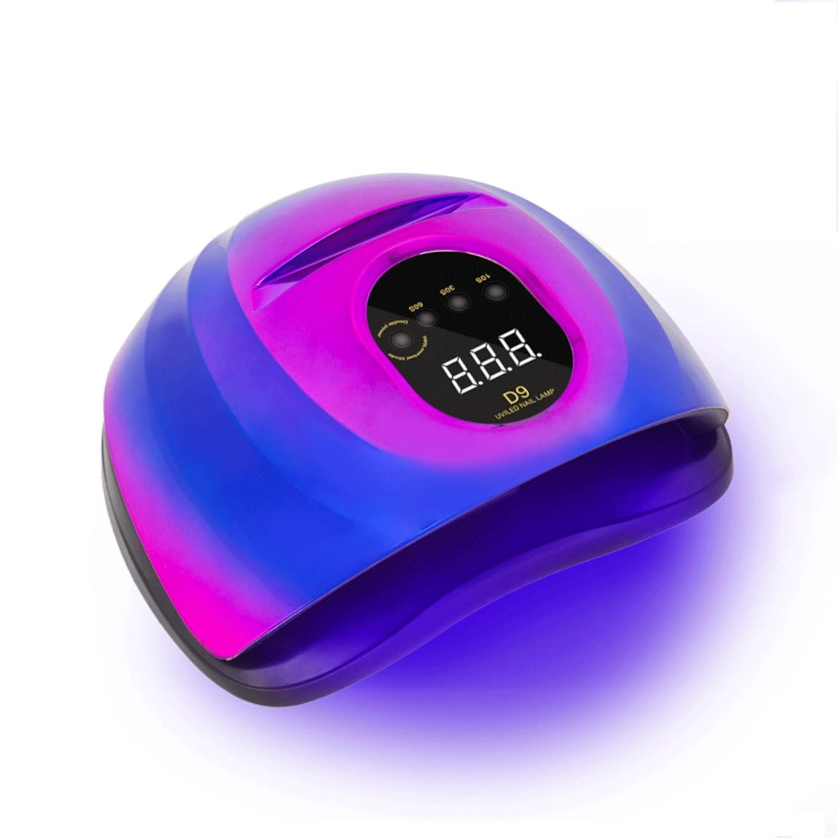 Professional 150W UV LED Nail Lamp with Dual LED Lights & Auto Sensor - Fast Drying Gel Polish Dryer for Hands & Feet, 4 Timer Settings (Purple) | Perfect for Home Manicures, Salon Nail Art & DIY Gel Nail Extensions