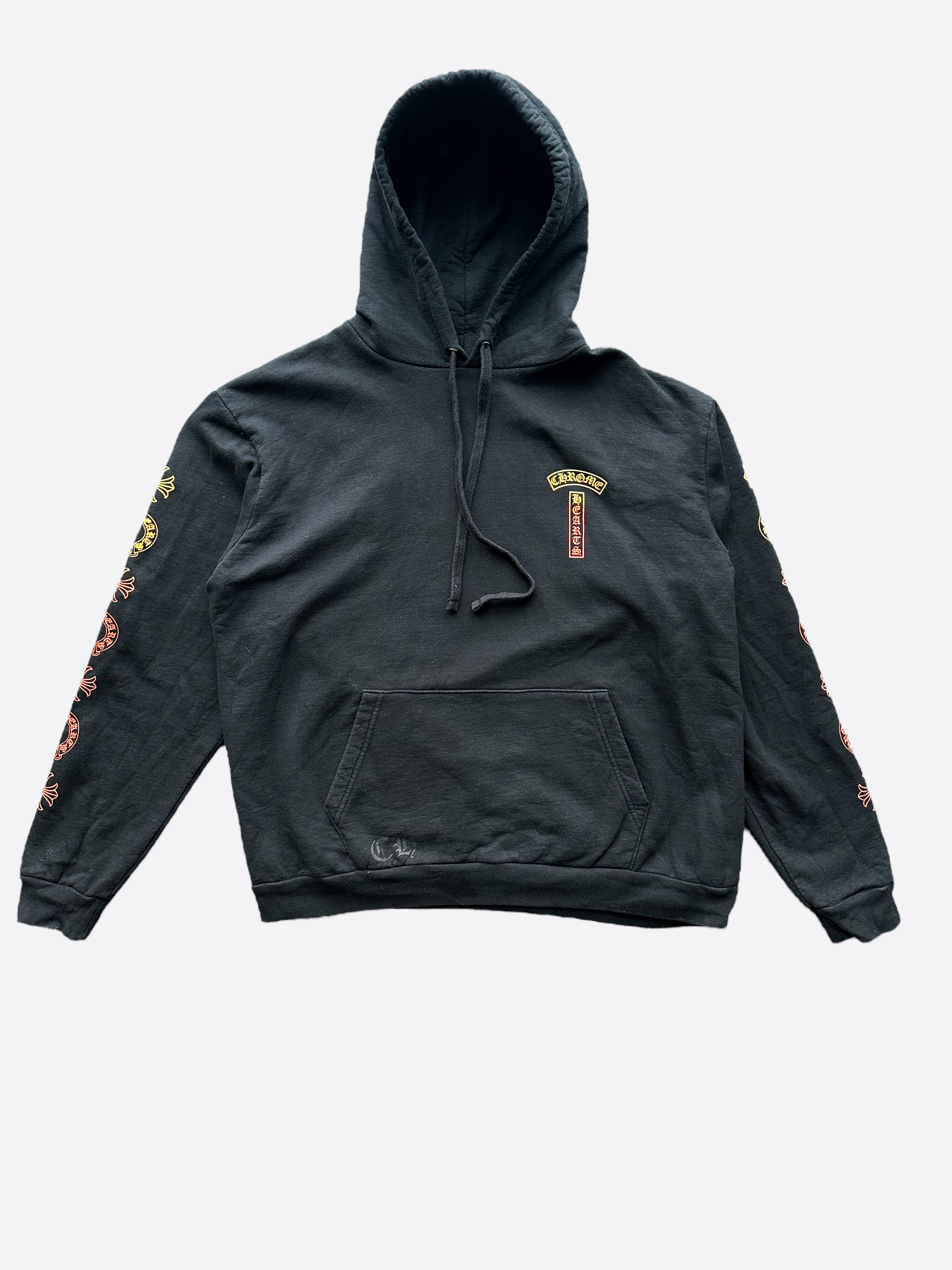 Chrome Hearts Black Sunset Gradient T-Bar Hoodie | Trendy Streetwear for Men & Women | Perfect for Casual Outfits & Urban Fashion