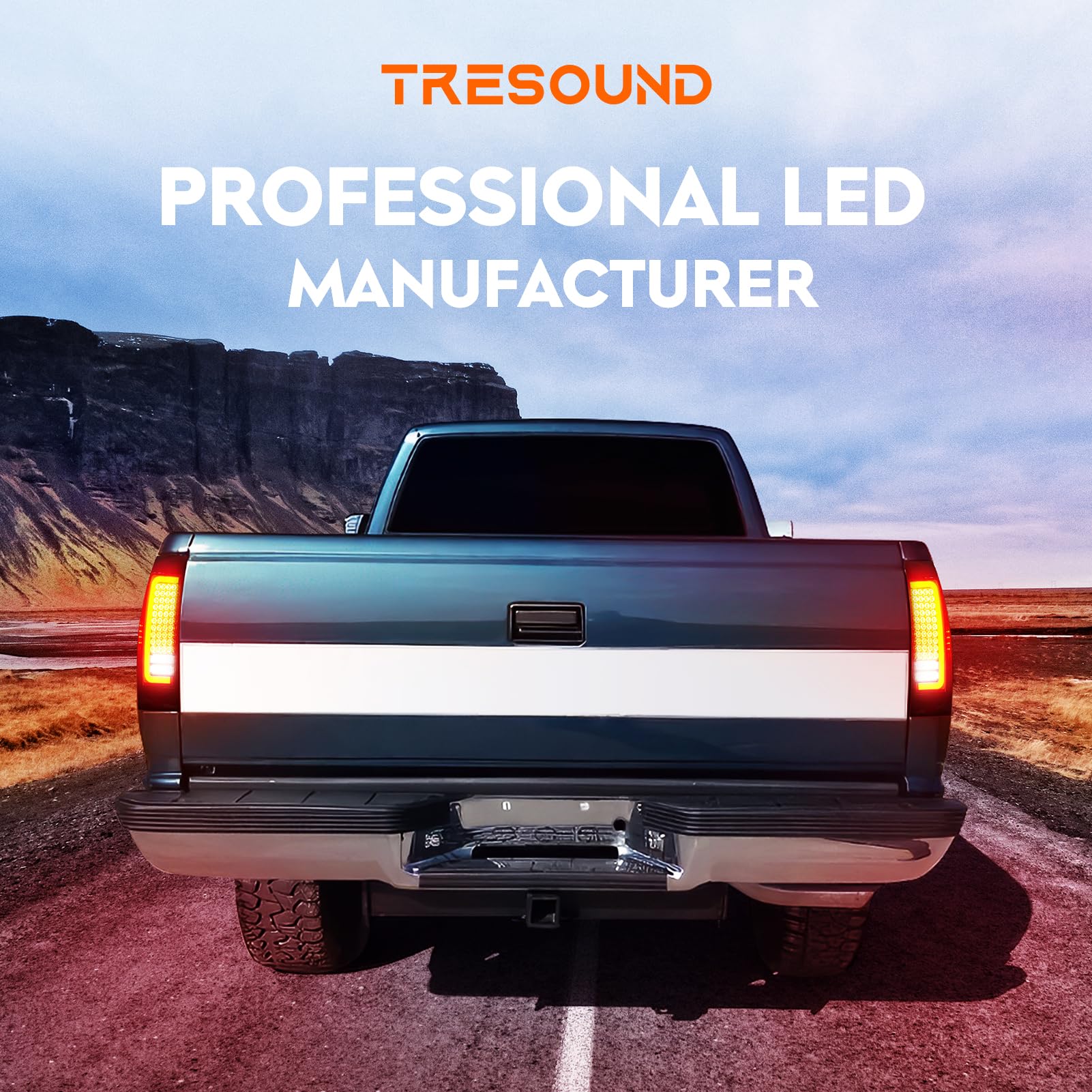 Tresound LED Tail Light Assembly for 2007-2008 Dodge Ram 1500 & 2007-2009 Ram 2500/3500 - Replacement for 55277302AC 55277303AC - Bright & Durable Rear Lights for Night Driving & Enhanced Safety