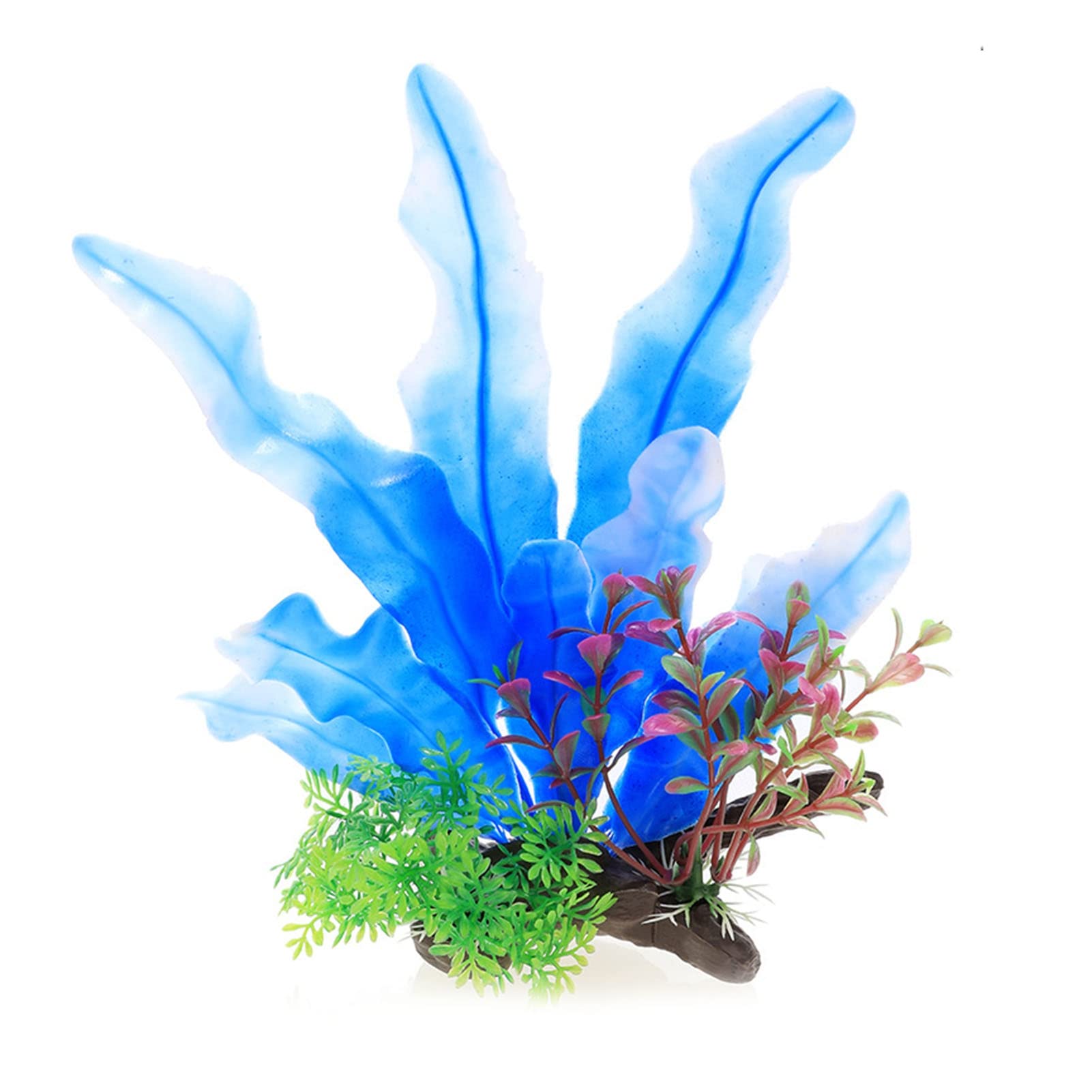 Vibrant PVC Aquarium Plants - 22cm Fake Seaweed for Fish Tank Decor | Underwater Scenery