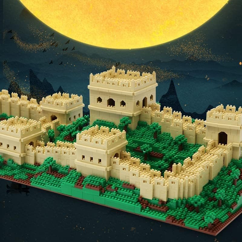 Great Wall of China Architecture Model Kit - 4114PCS Ancient Chinese Street Scene, Mini Nano Building Blocks, Construction Set & Collectible Display for Adults & Kids (Not Lego Compatible) - Perfect for Home Decor, Gifts & Educational STEM Learning