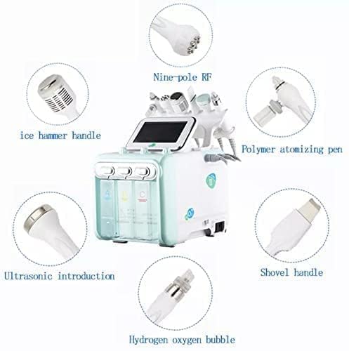 7-in-1 Hydrafacial Machine with Double Motor | Professional Hydra Facial Microdermabrasion Device & Hydra Facial Aqua Peeling Solution Kit (AHA BHA Serum, 1200ml Total - 400ml x 3 Bottles) | For Spa, Salon & At-Home Skincare Treatments
