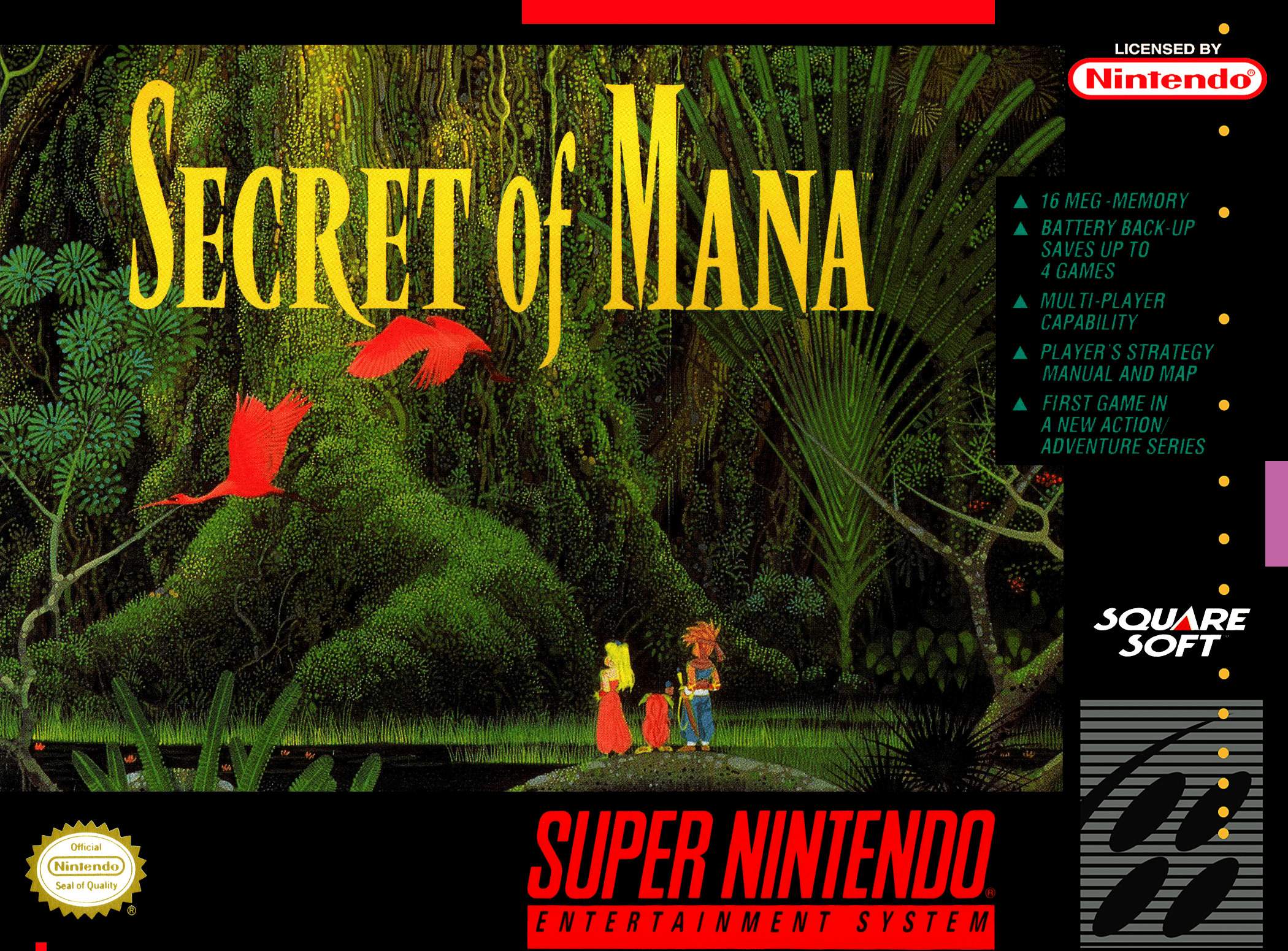 Used Secret of Mana SNES Video Game - Classic Retro RPG Adventure for Nintendo Super Nintendo Entertainment System | Perfect for Collectors & Nostalgic Gamers