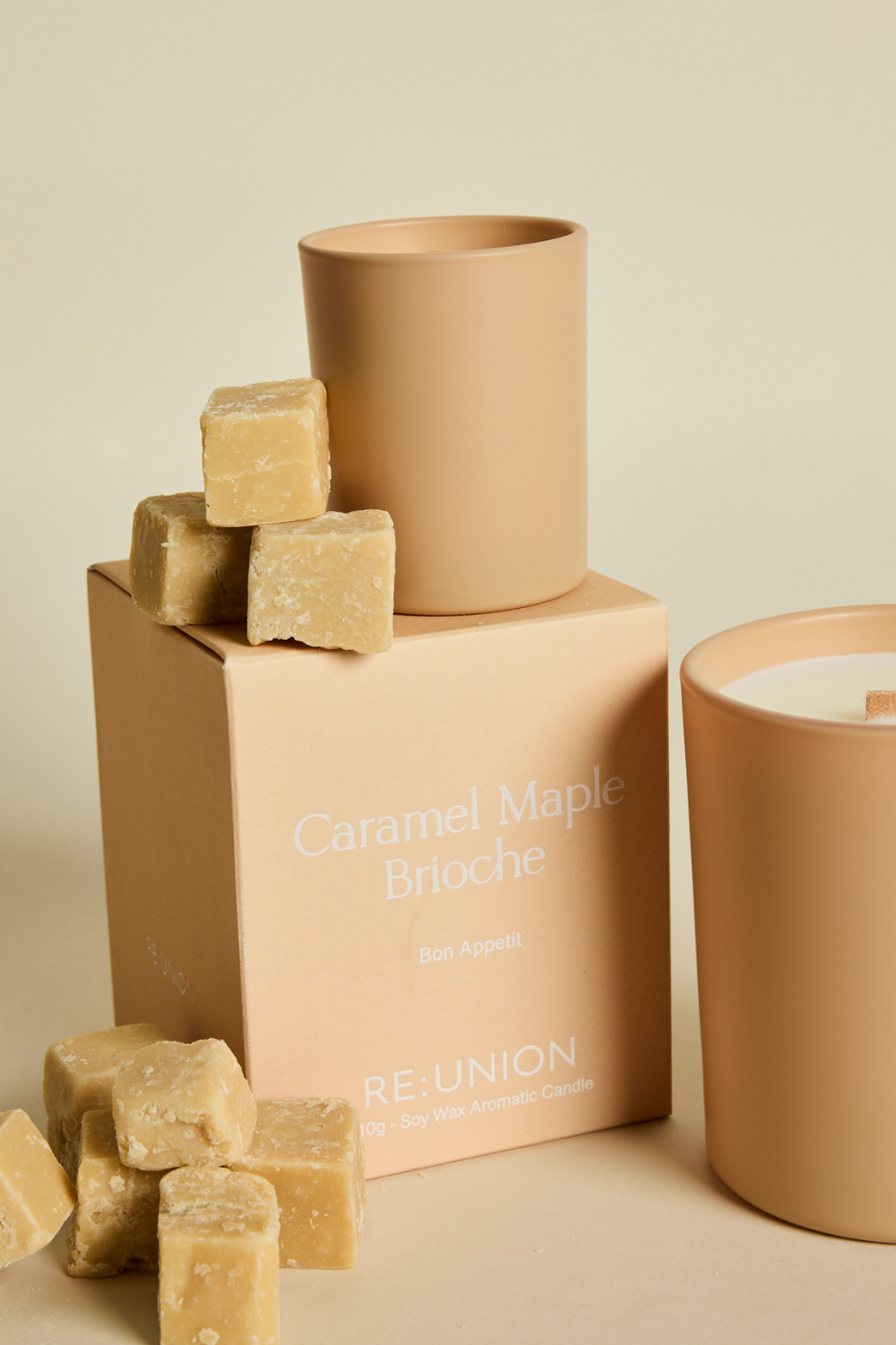 Caramel Maple Brioche 60g Soy Candle - Handmade Aromatherapy Candle for Home, Relaxation & Gift Giving