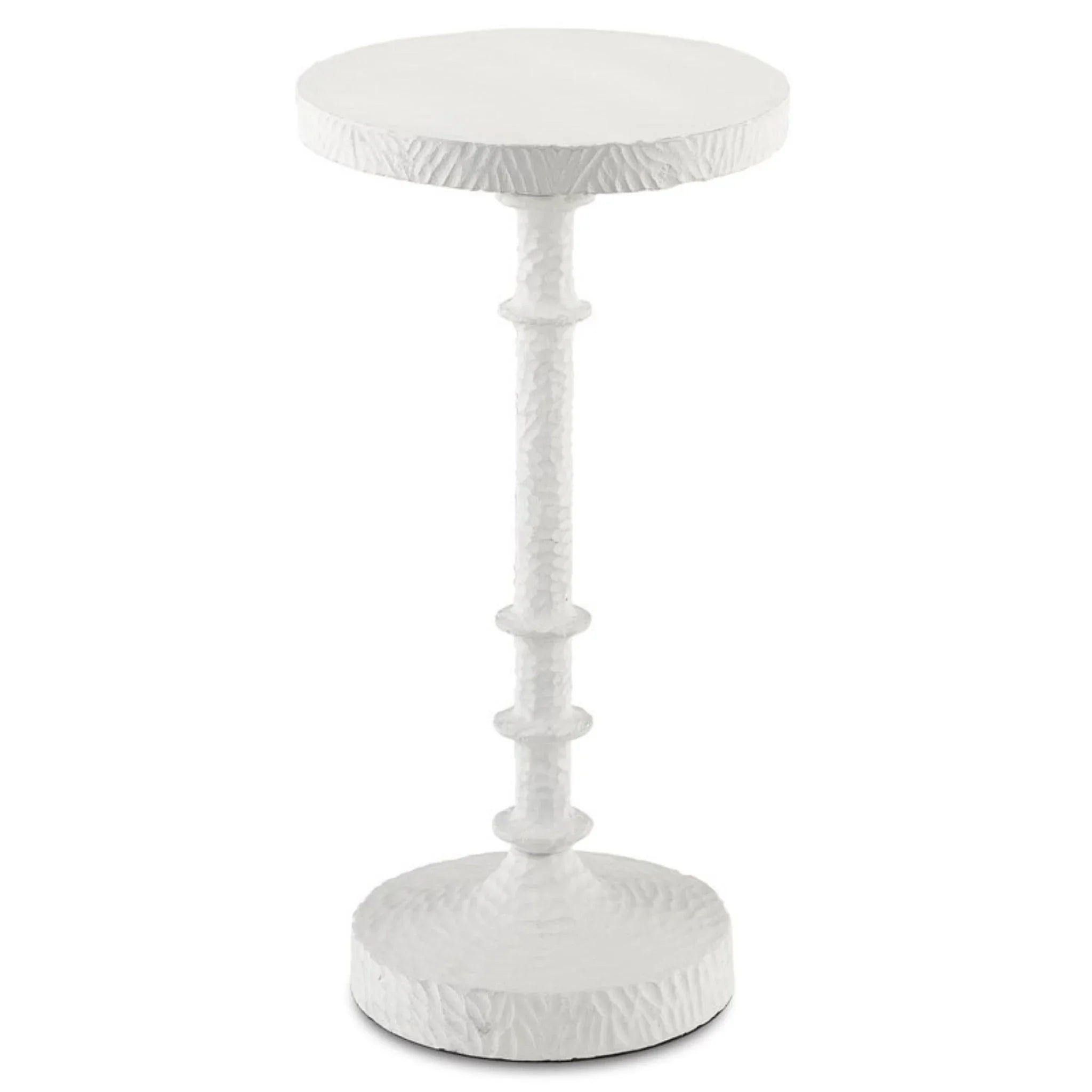 Round Cast Iron Drink Table with Textured Surface - Perfect for Patio, Garden, and Outdoor Entertaining