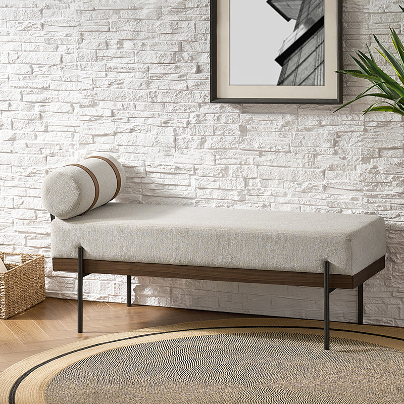 Gabril Bench - Modern Wooden Bench with Cushion, Sturdy & Comfortable Seating for Living Room, Bedroom, Entryway, and Outdoor Use